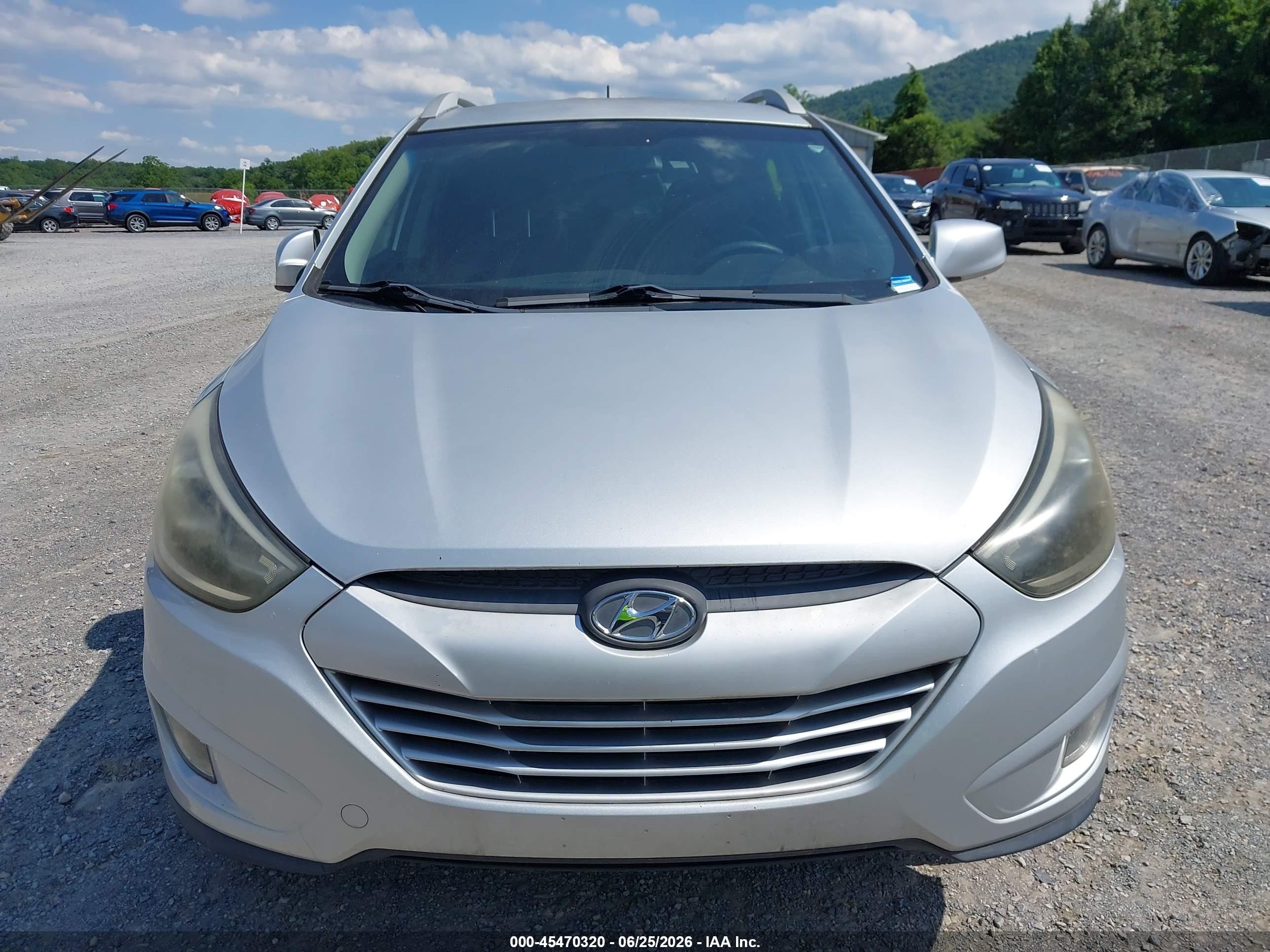 2014 Hyundai Tucson Se Silver vin: KM8JU3AG3EU833096