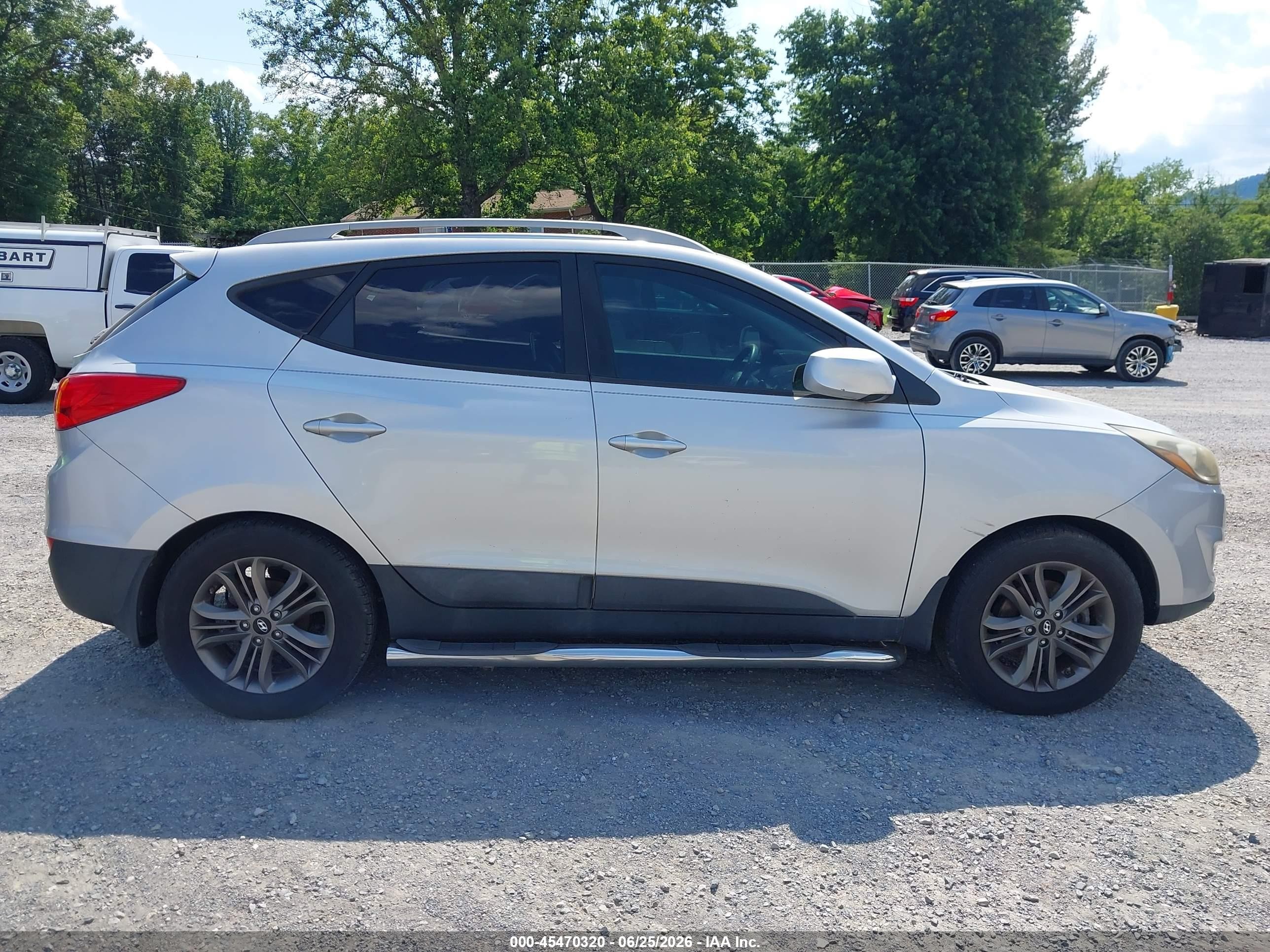 2014 Hyundai Tucson Se Silver vin: KM8JU3AG3EU833096