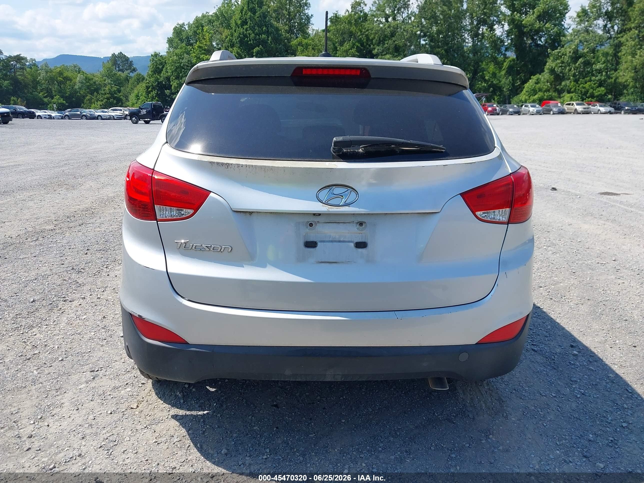 2014 Hyundai Tucson Se Silver vin: KM8JU3AG3EU833096