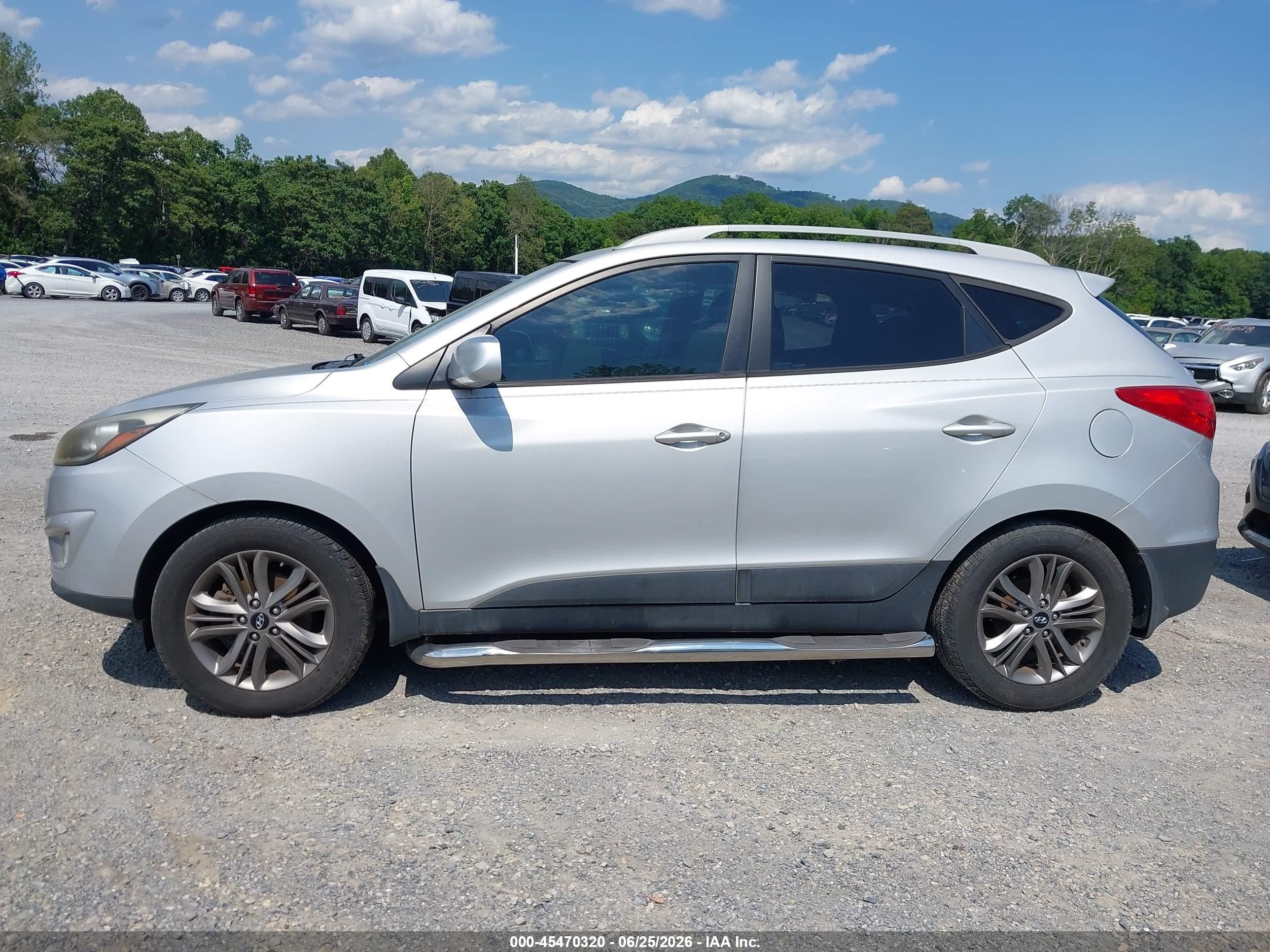 2014 Hyundai Tucson Se Silver vin: KM8JU3AG3EU833096
