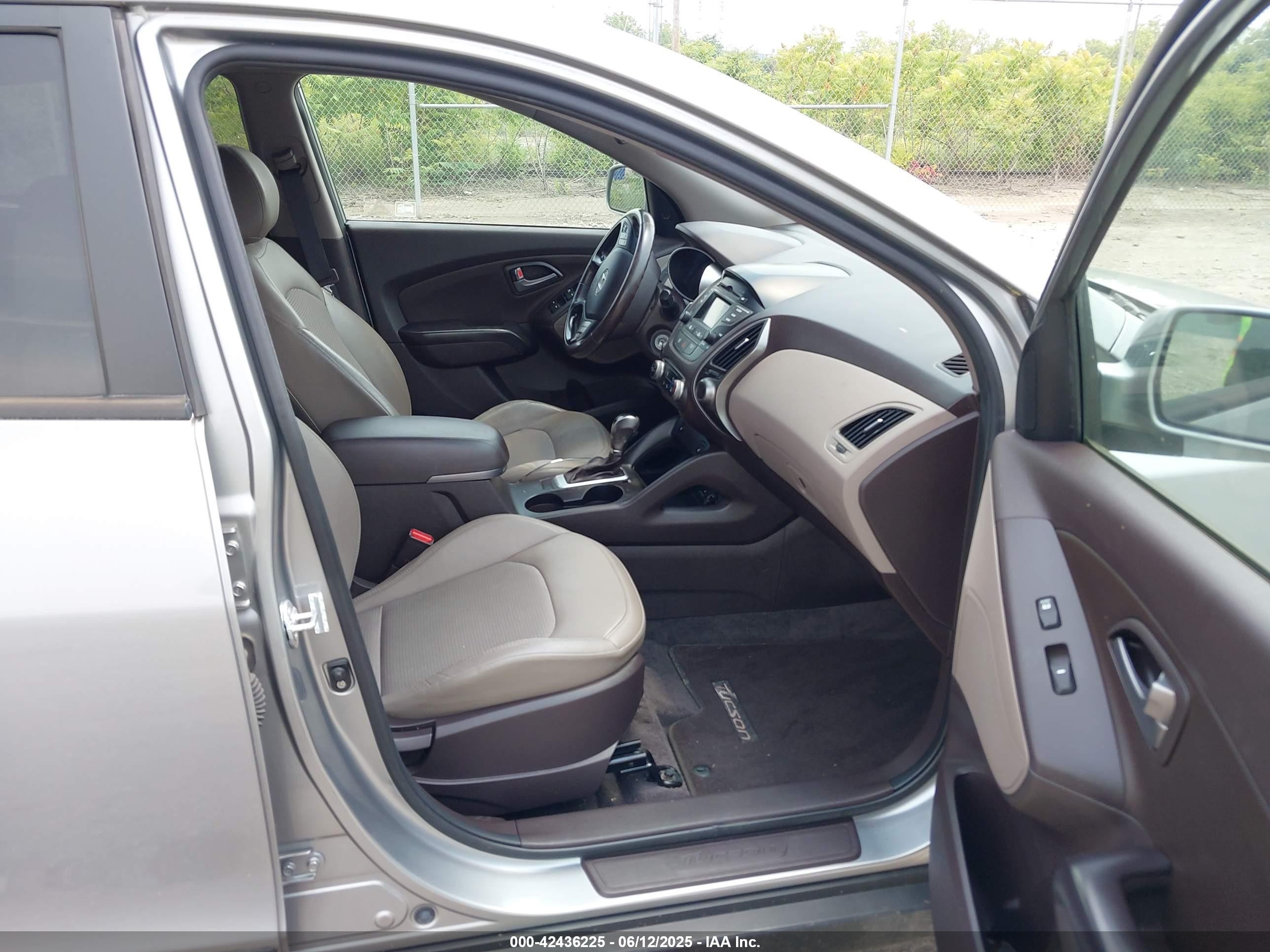 2014 Hyundai Tucson Se Silver vin: KM8JU3AG3EU836290