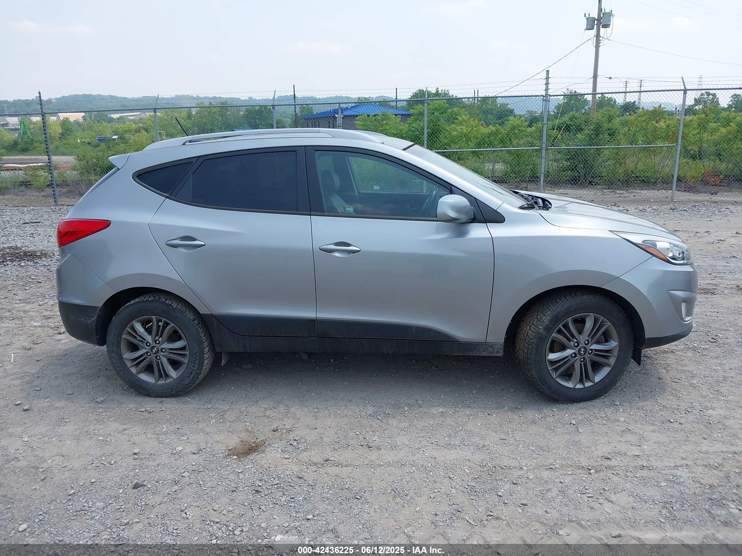 2014 Hyundai Tucson Se Silver vin: KM8JU3AG3EU836290