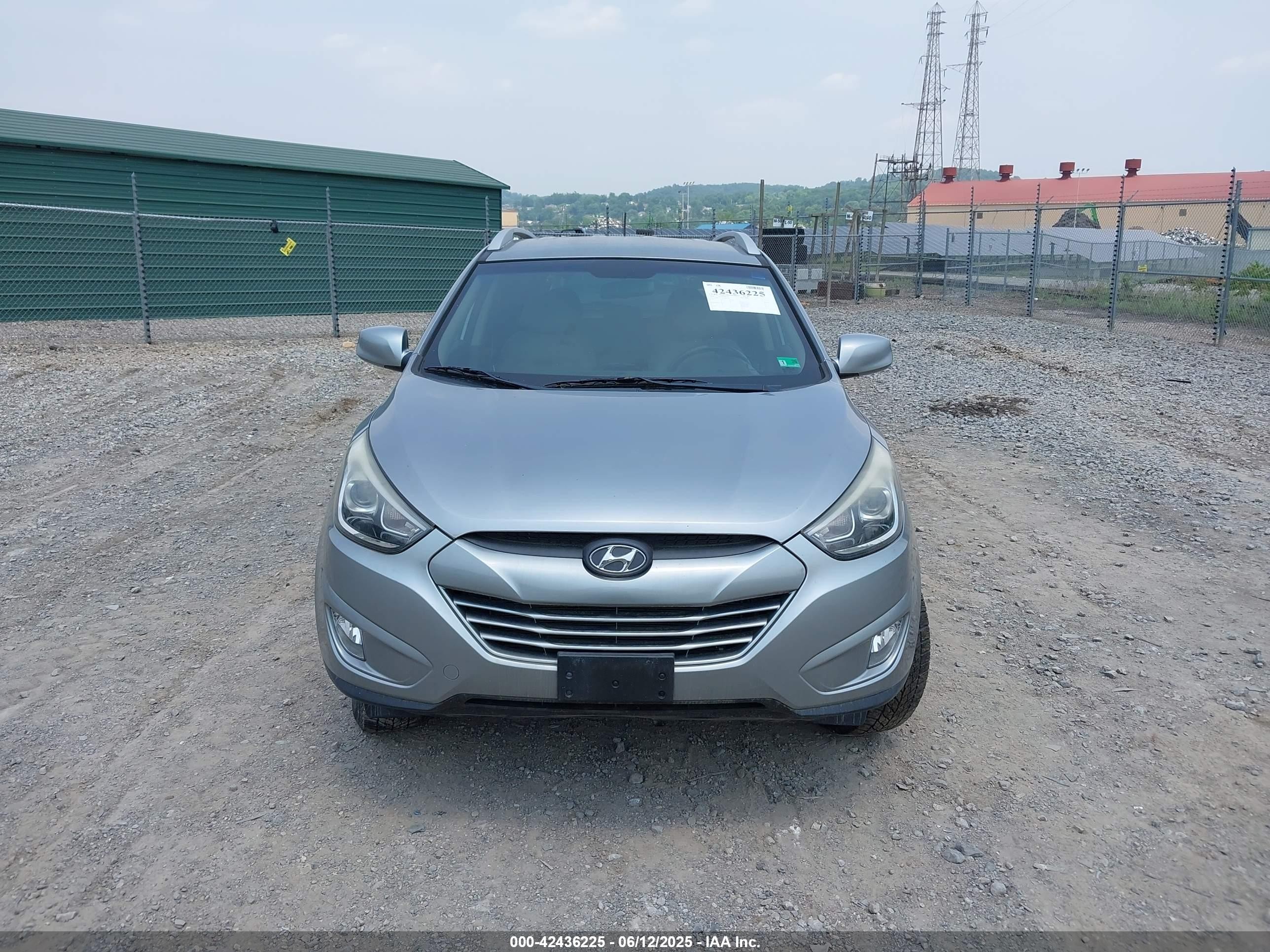 2014 Hyundai Tucson Se Silver vin: KM8JU3AG3EU836290