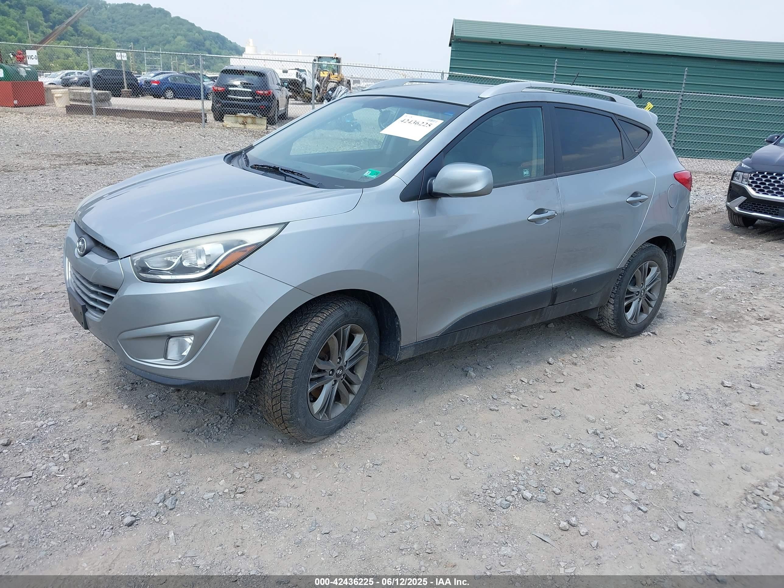 2014 Hyundai Tucson Se Silver vin: KM8JU3AG3EU836290