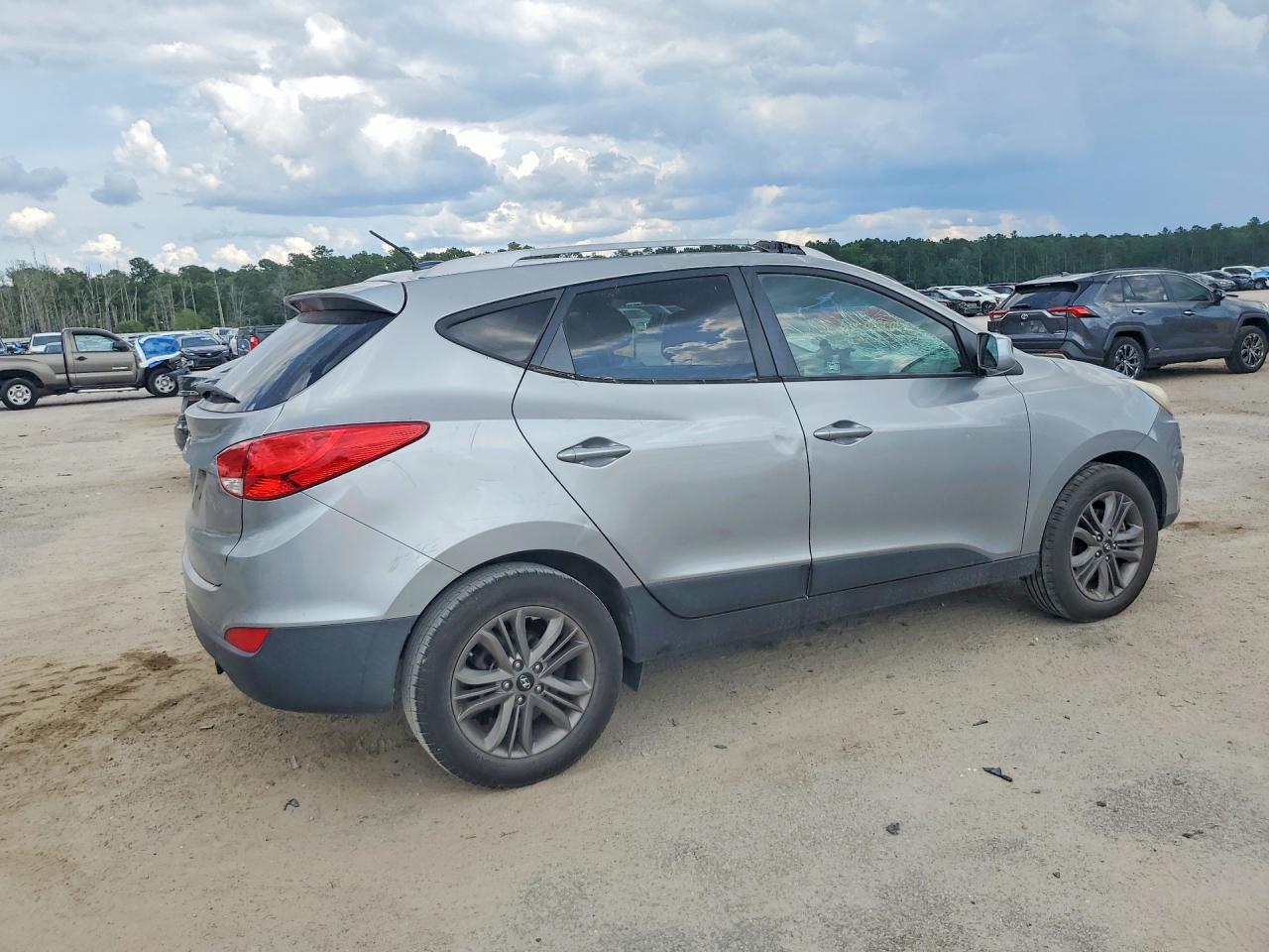2014 Hyundai Tucson Se Silver vin: KM8JU3AG3EU878233