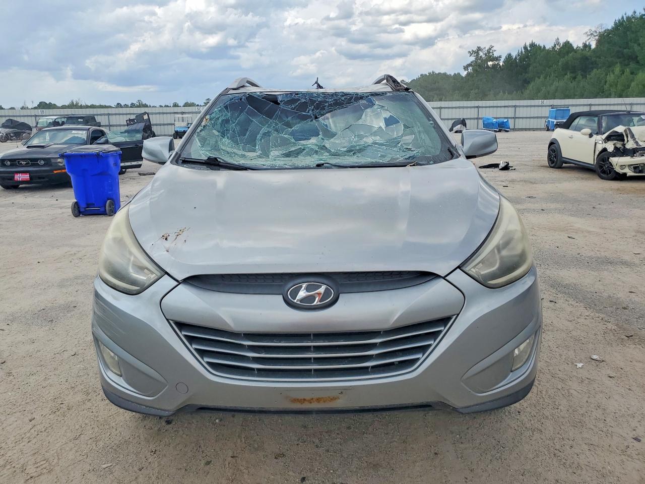 2014 Hyundai Tucson Se Silver vin: KM8JU3AG3EU878233