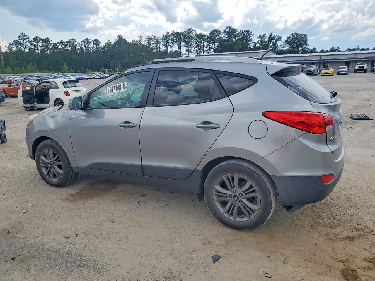 2014 Hyundai Tucson Se Silver vin: KM8JU3AG3EU878233