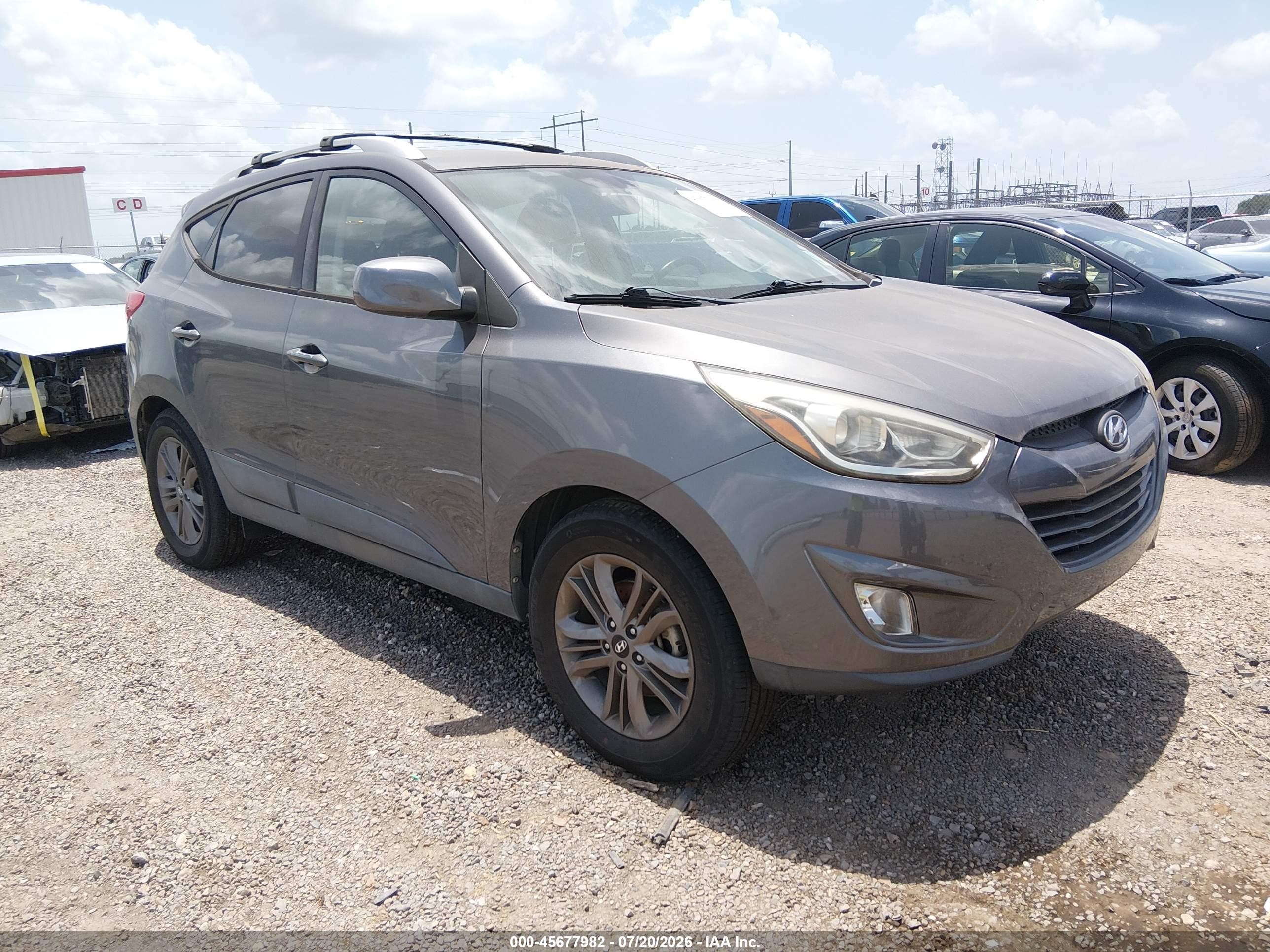 2014 Hyundai Tucson Se Gray vin: KM8JU3AG3EU922165