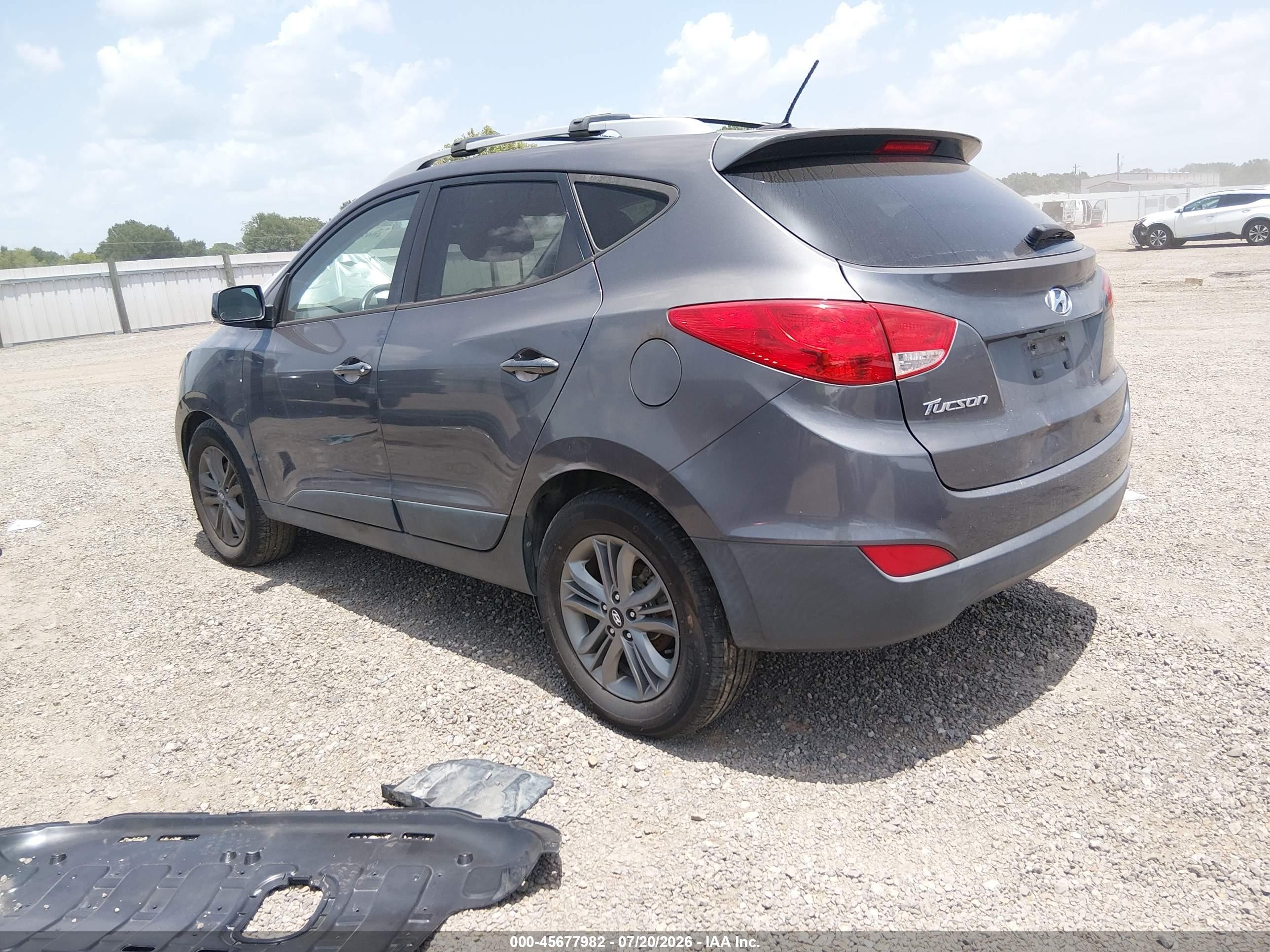 2014 Hyundai Tucson Se Gray vin: KM8JU3AG3EU922165