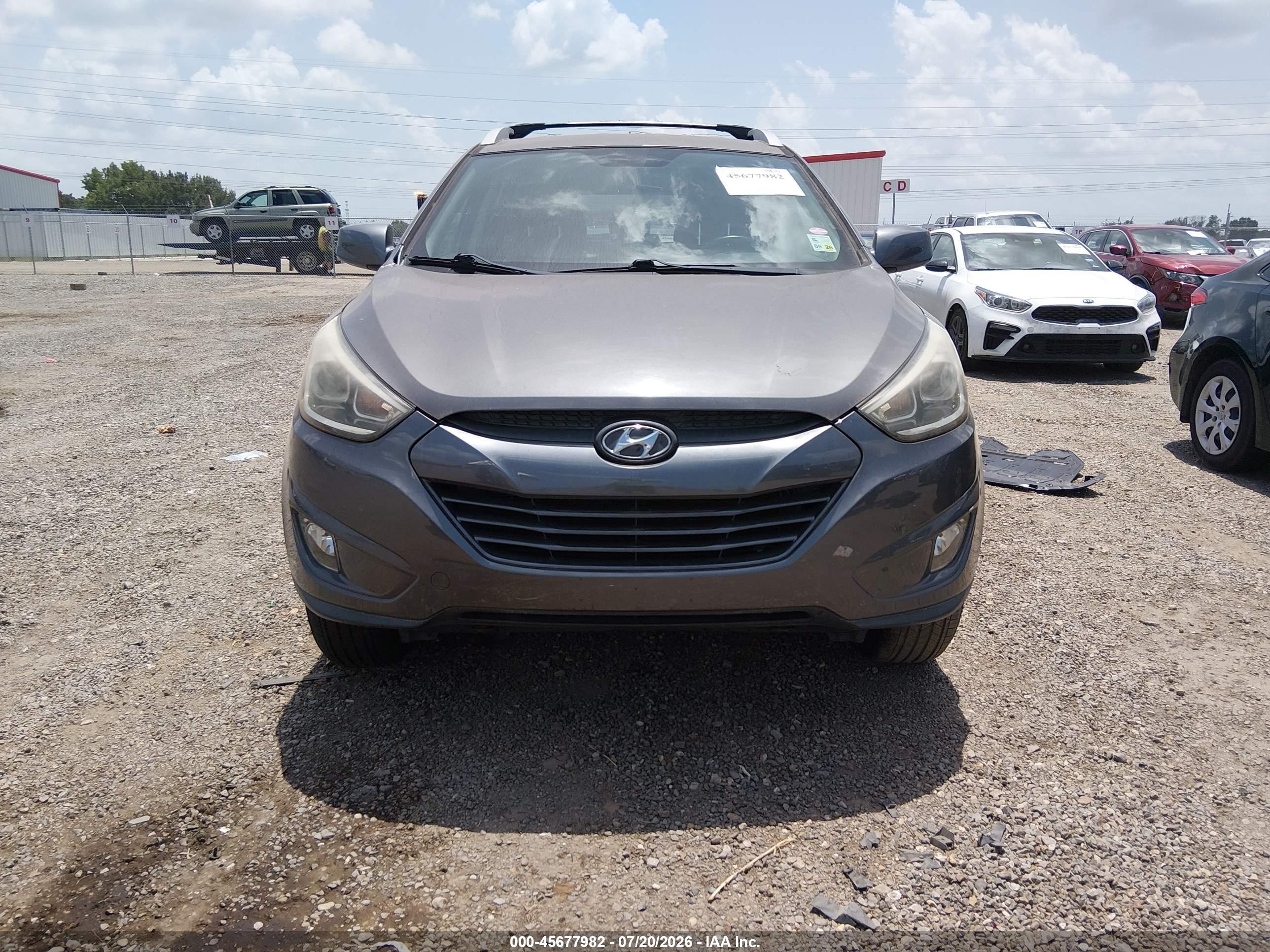 2014 Hyundai Tucson Se Gray vin: KM8JU3AG3EU922165