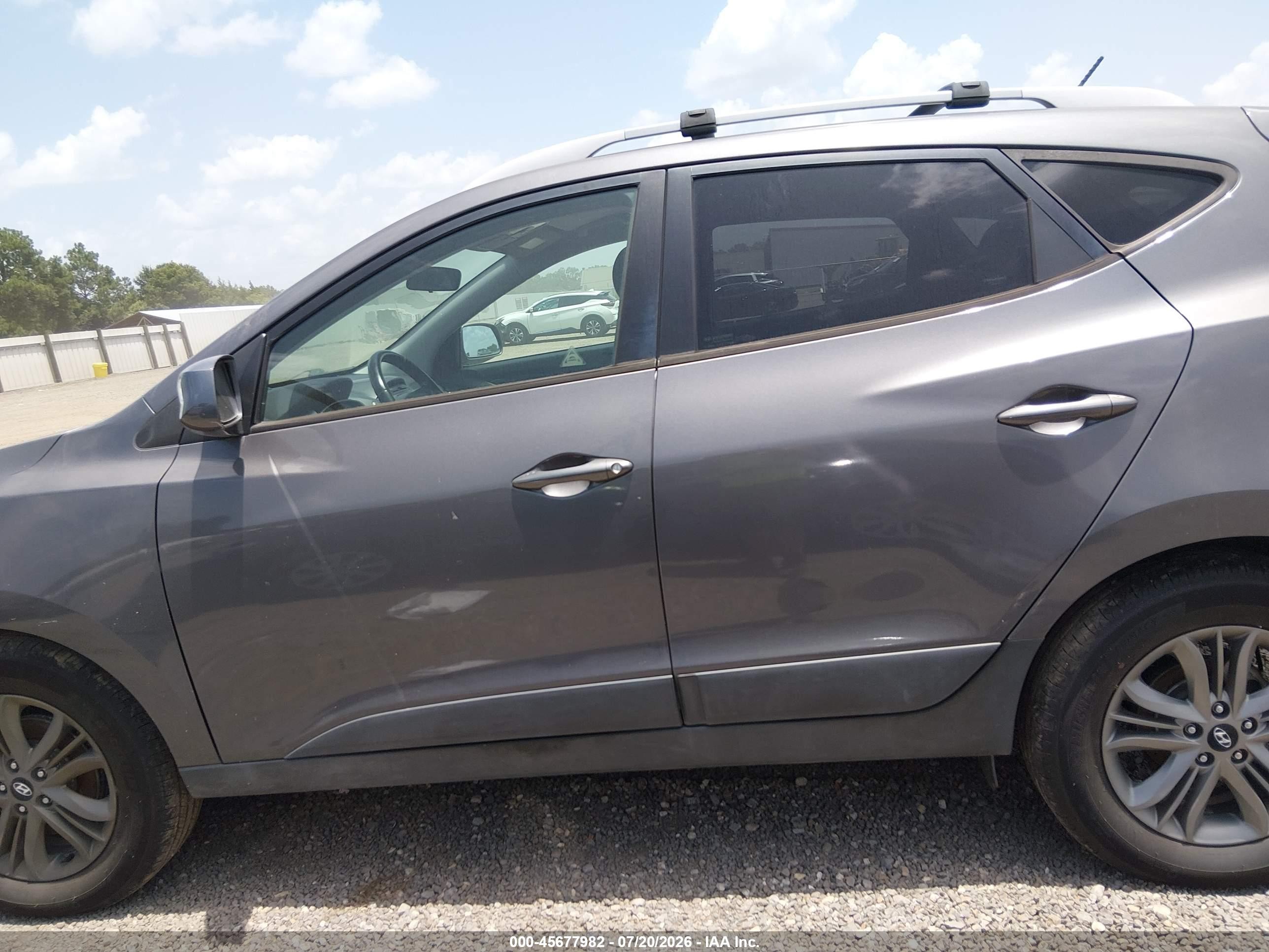 2014 Hyundai Tucson Se Gray vin: KM8JU3AG3EU922165