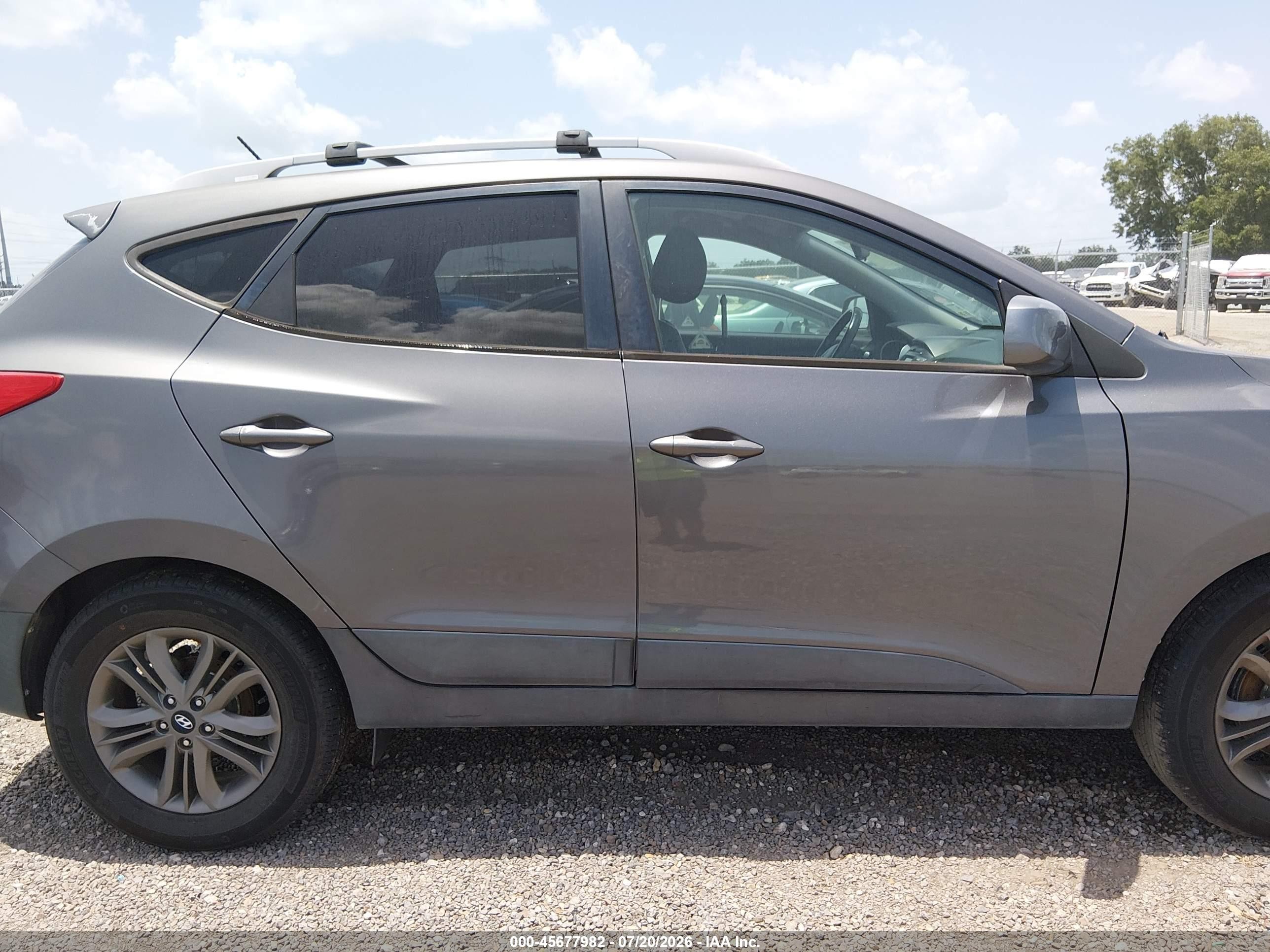 2014 Hyundai Tucson Se Gray vin: KM8JU3AG3EU922165
