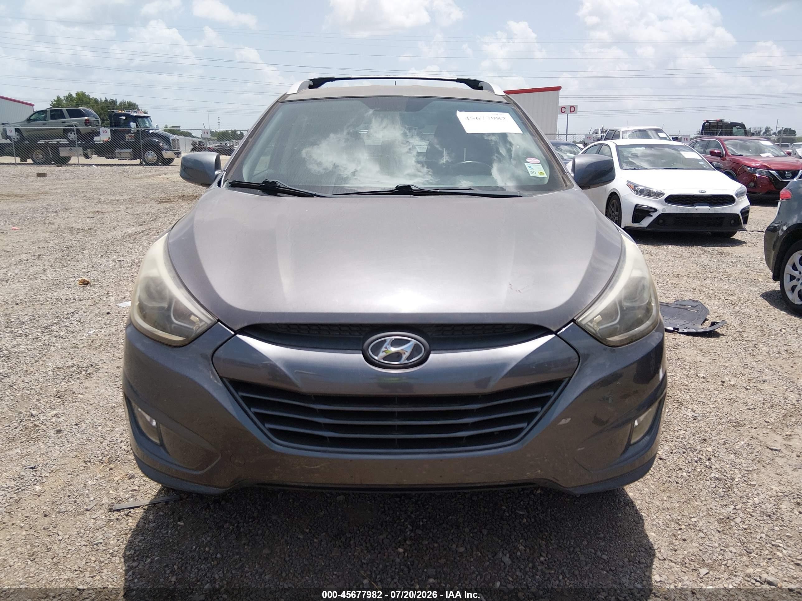 2014 Hyundai Tucson Se Gray vin: KM8JU3AG3EU922165