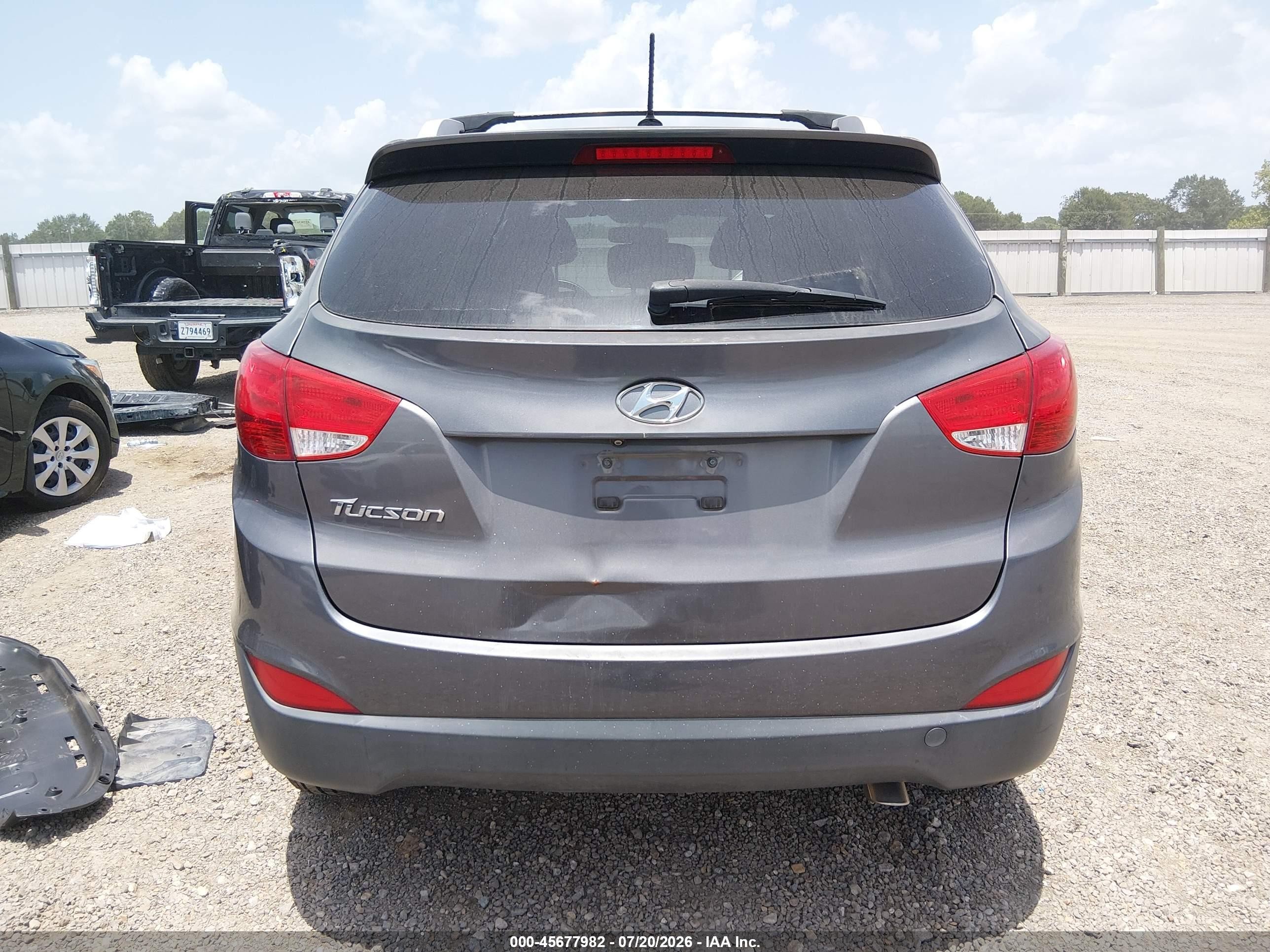 2014 Hyundai Tucson Se Gray vin: KM8JU3AG3EU922165