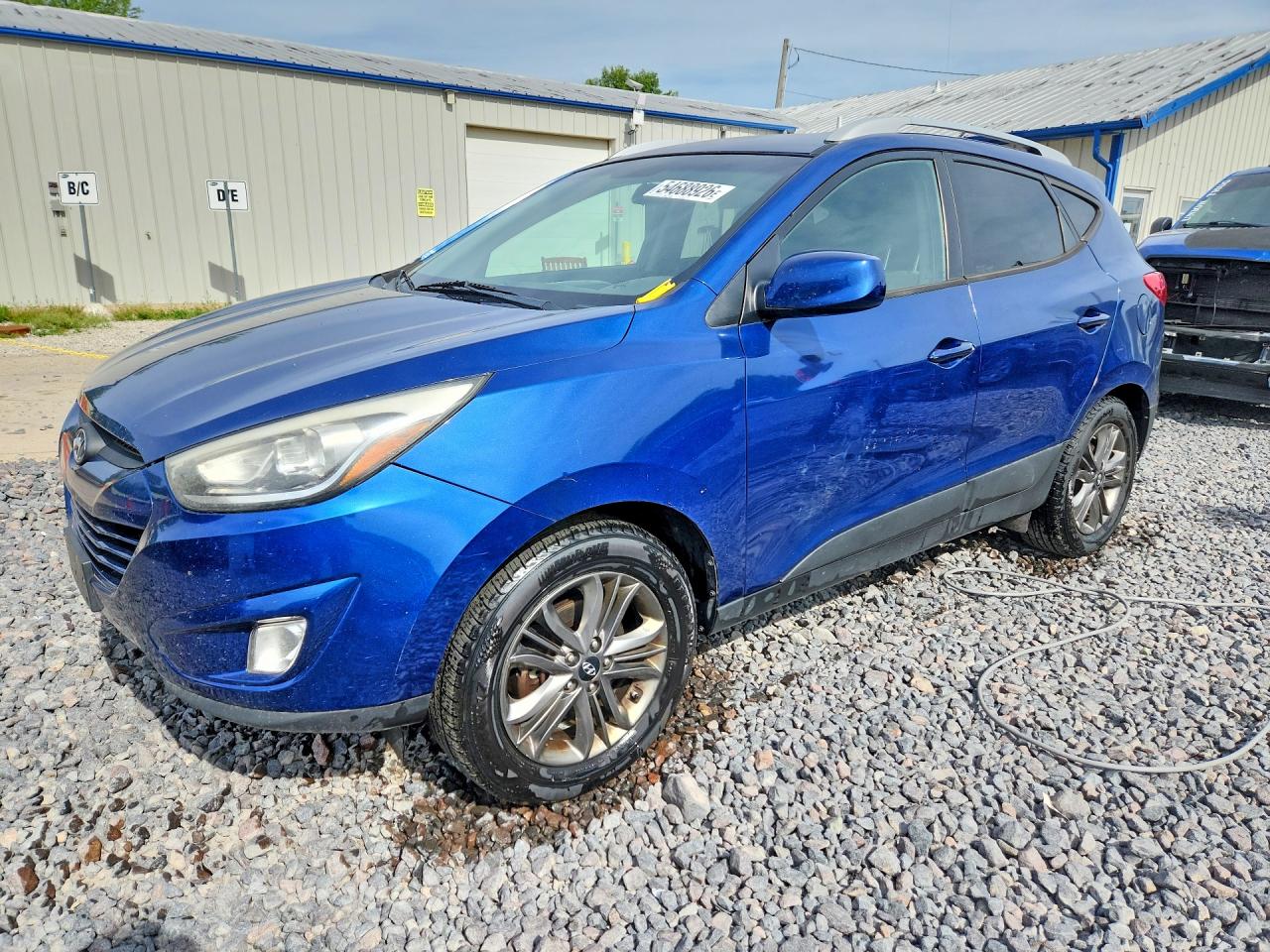 2014 Hyundai Tucson Se Blue vin: KM8JU3AG3EU923137