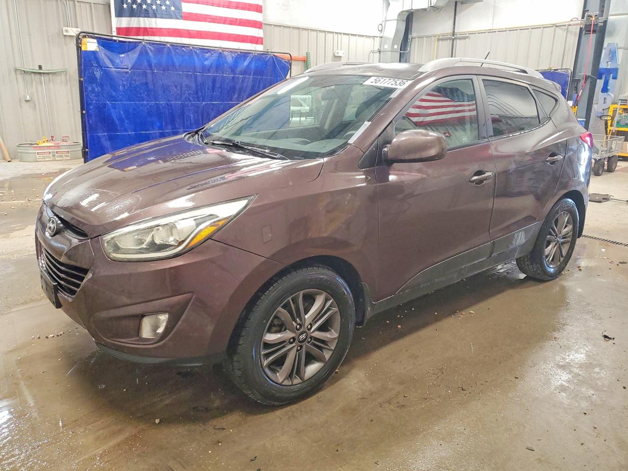 2014 Hyundai Tucson Brown vin: KM8JU3AG3EU934378