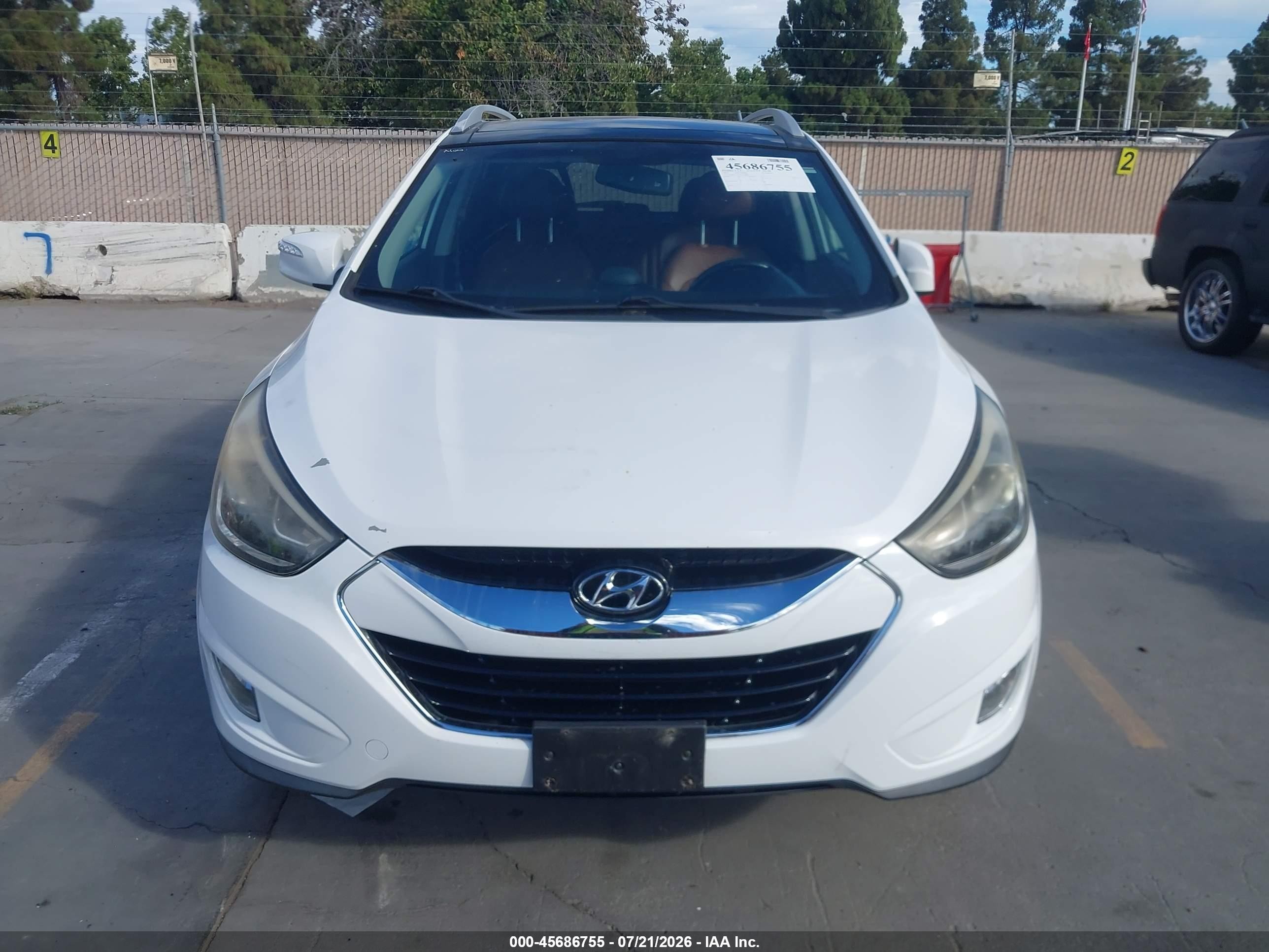 2015 Hyundai Tucson Limited White vin: KM8JU3AG3FU027986