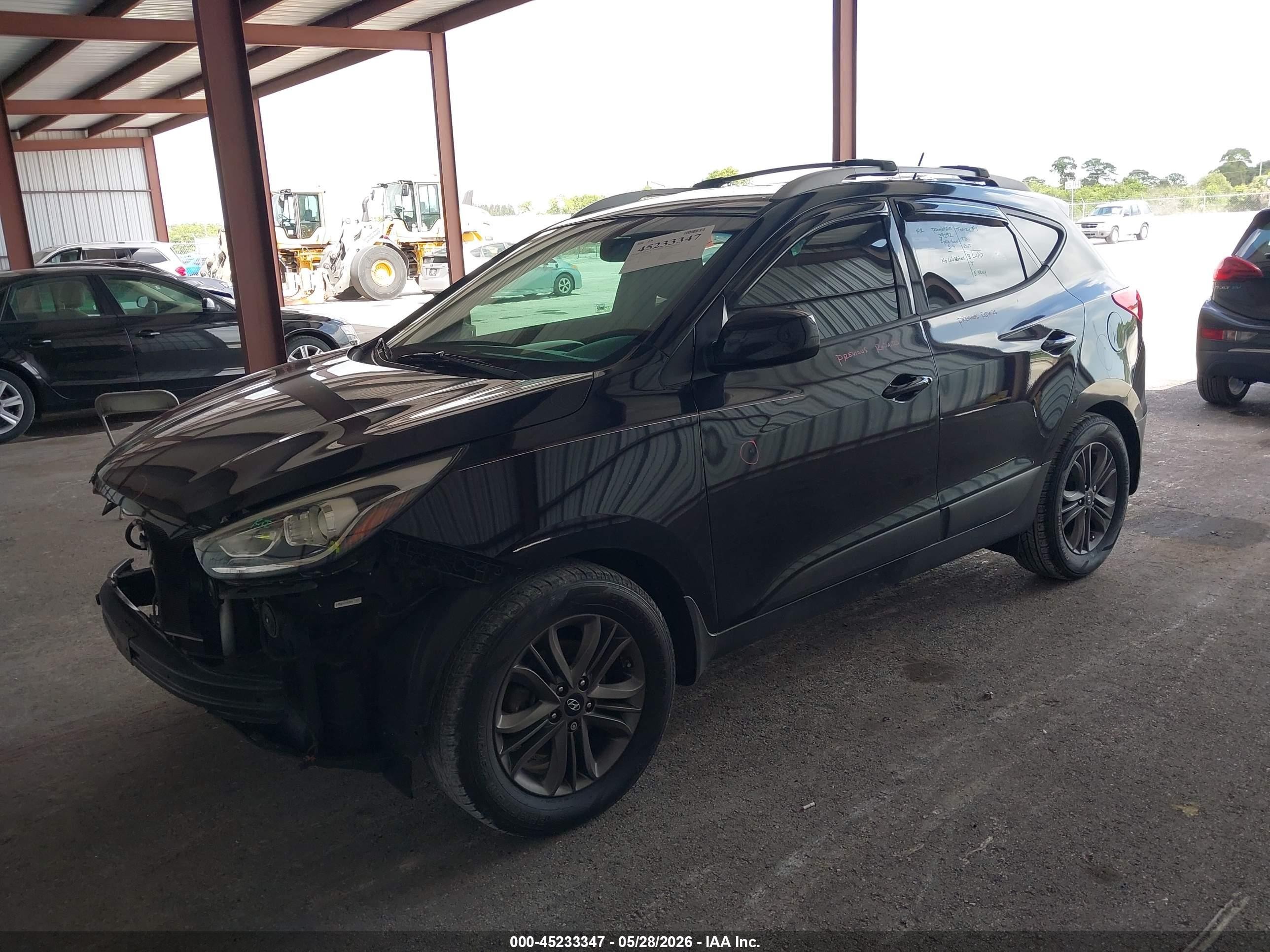 2015 Hyundai Tucson Se Черный vin: KM8JU3AG3FU054766