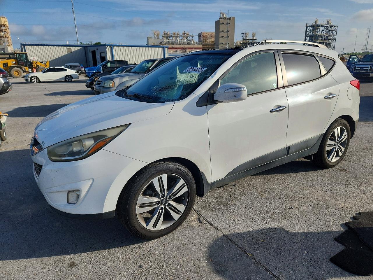 2015 Hyundai Tucson Limited White vin: KM8JU3AG3FU055139