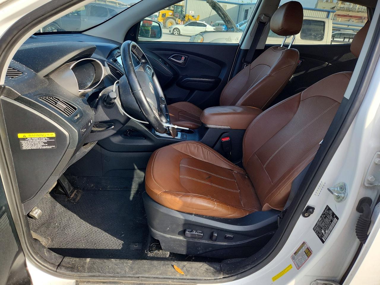 2015 Hyundai Tucson Limited White vin: KM8JU3AG3FU055139