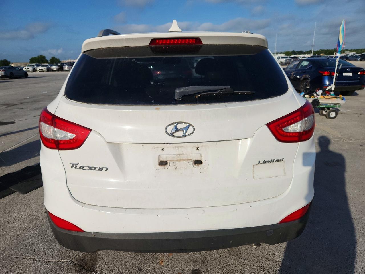 2015 Hyundai Tucson Limited White vin: KM8JU3AG3FU055139