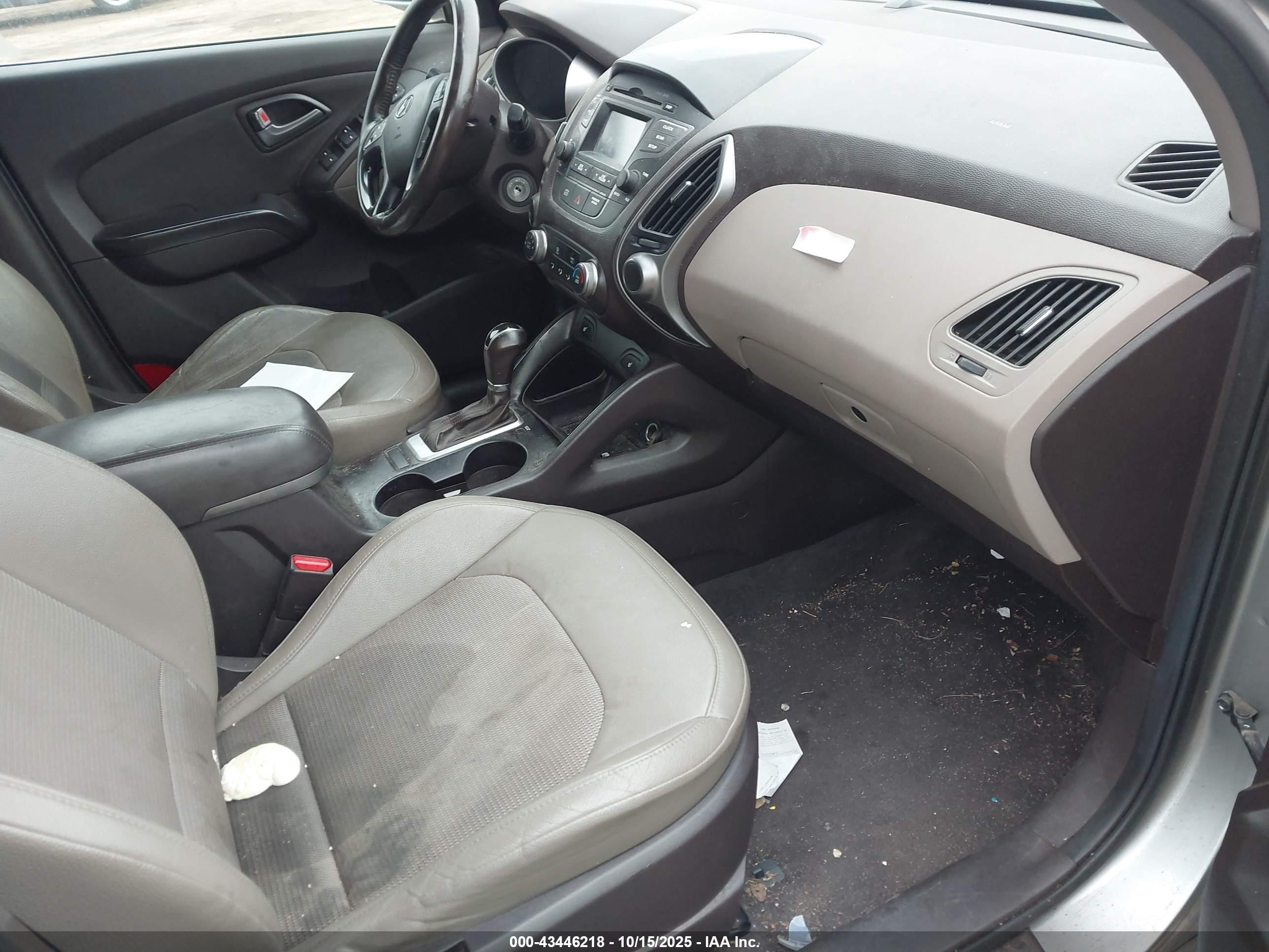 2015 Hyundai Tucson Se Silver vin: KM8JU3AG3FU063273