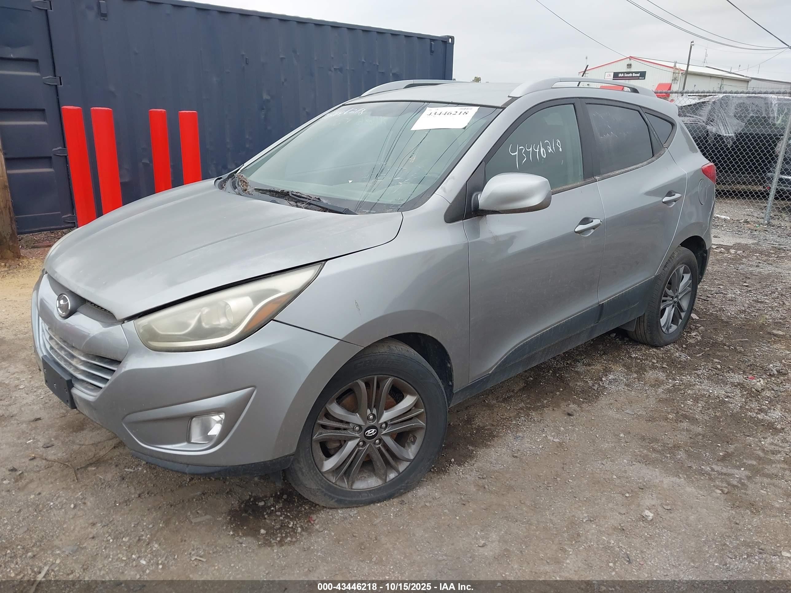 2015 Hyundai Tucson Se Silver vin: KM8JU3AG3FU063273