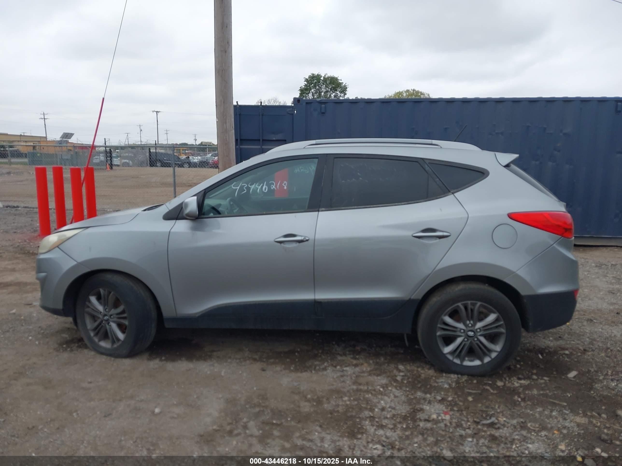 2015 Hyundai Tucson Se Silver vin: KM8JU3AG3FU063273
