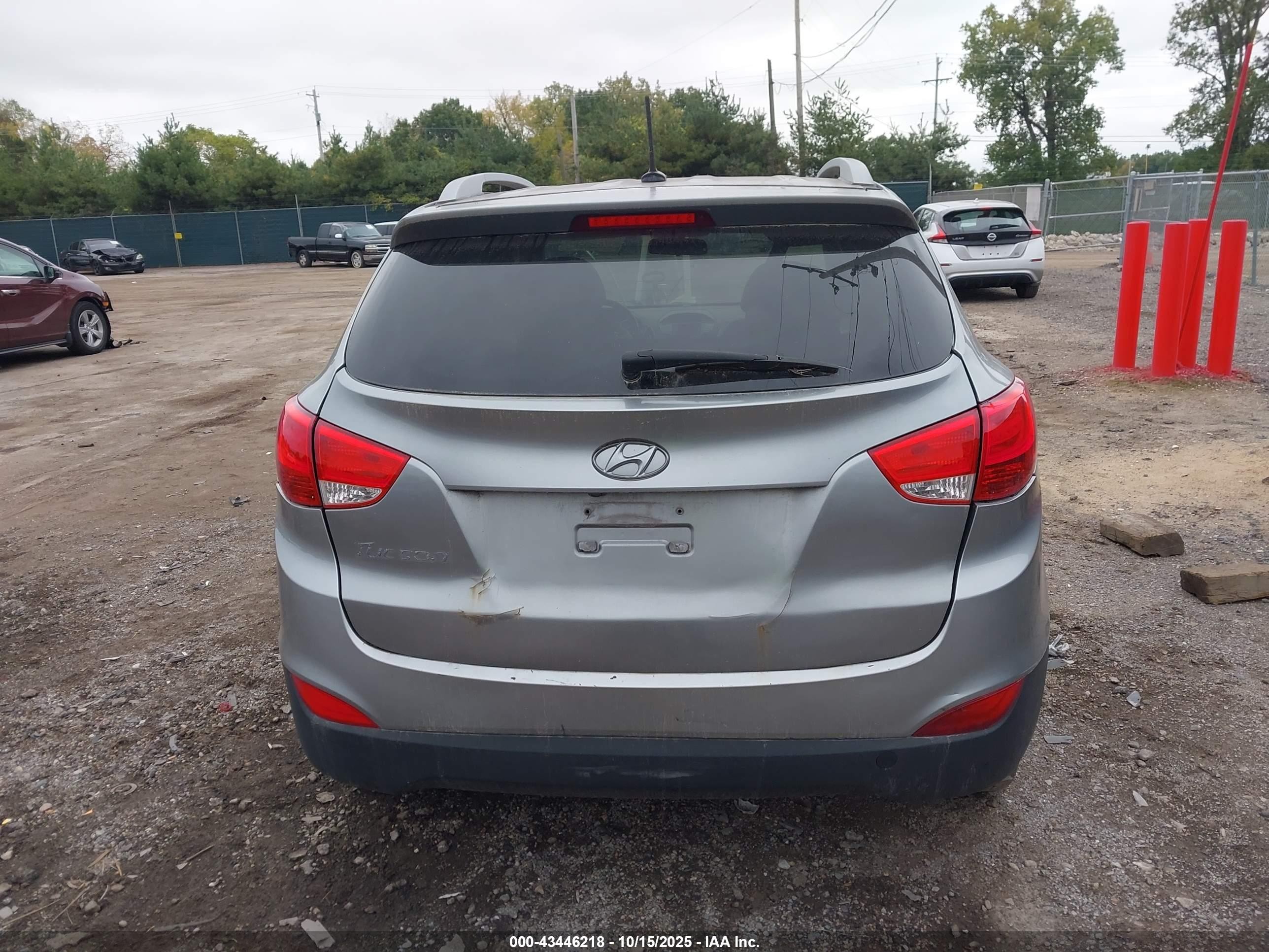 2015 Hyundai Tucson Se Silver vin: KM8JU3AG3FU063273