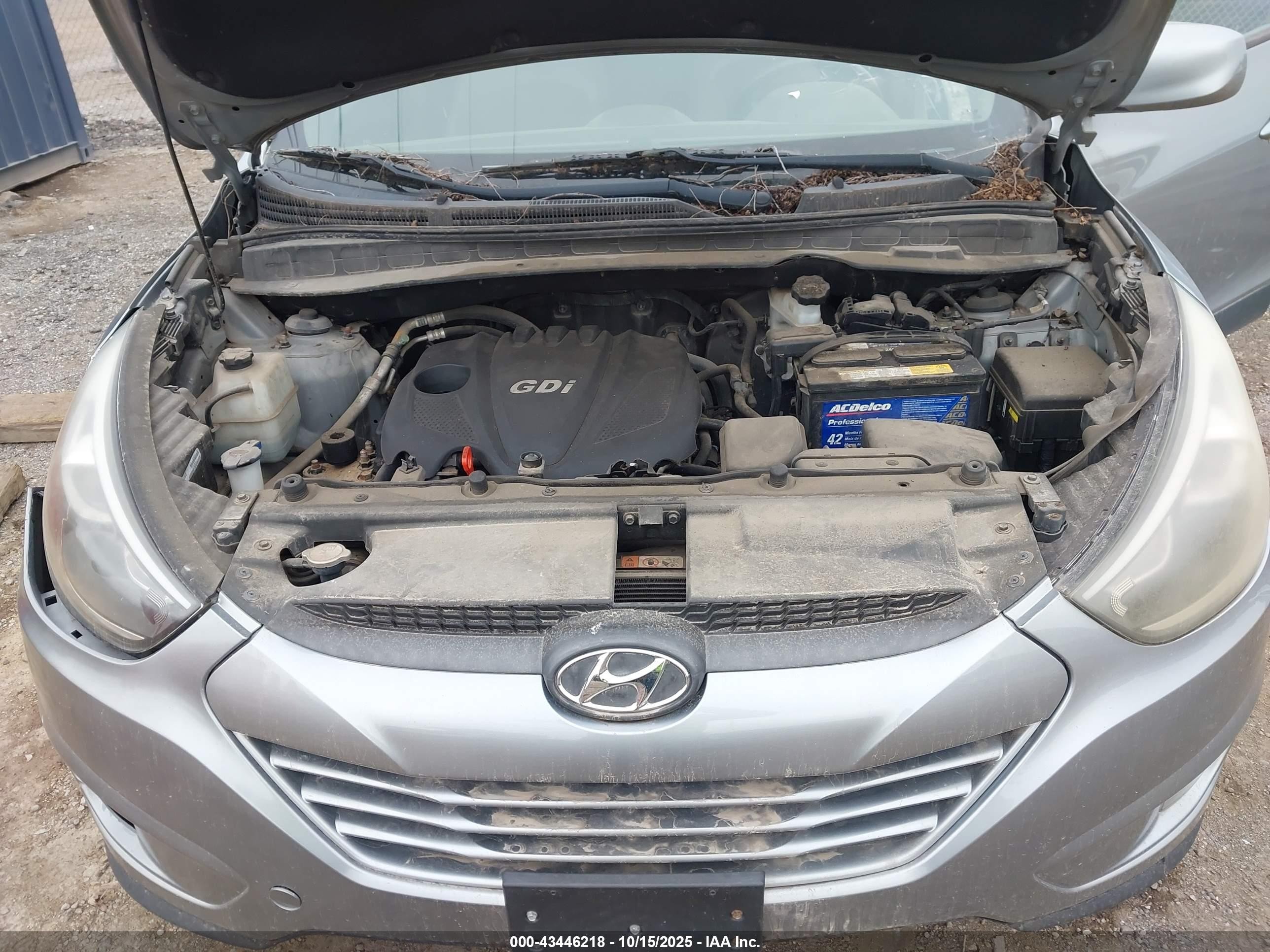 2015 Hyundai Tucson Se Silver vin: KM8JU3AG3FU063273