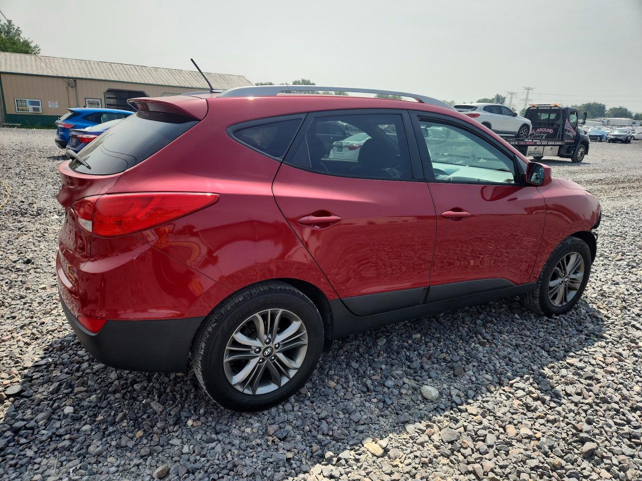 2015 Hyundai Tucson Se Red vin: KM8JU3AG3FU098007
