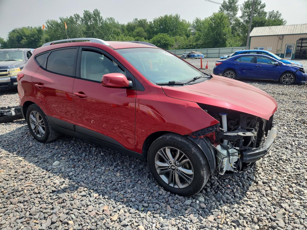 2015 Hyundai Tucson Se Red vin: KM8JU3AG3FU098007