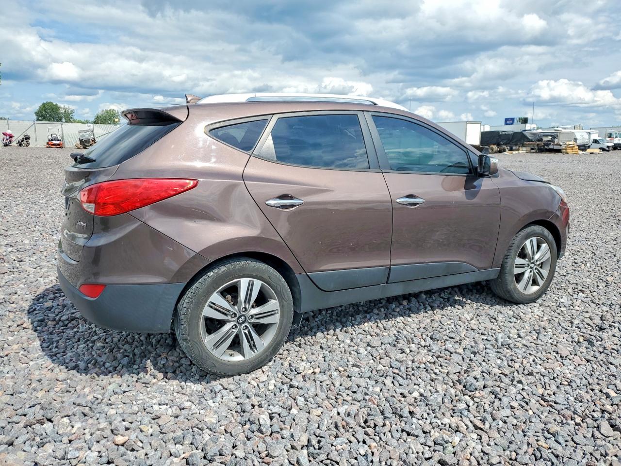 2014 Hyundai Tucson Limited Brown vin: KM8JU3AG4EU798472