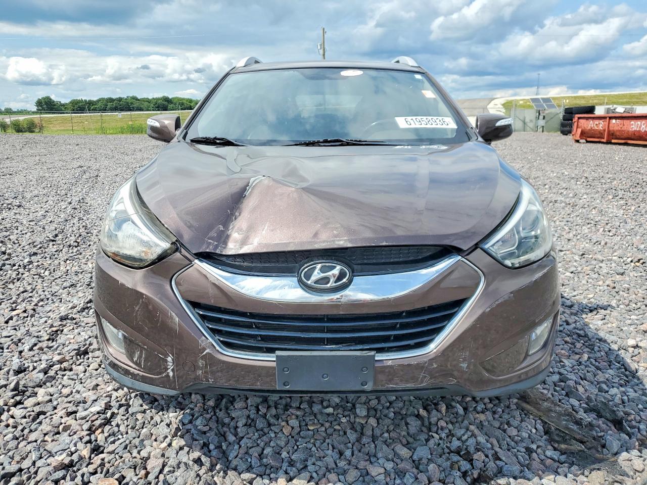 2014 Hyundai Tucson Limited Brown vin: KM8JU3AG4EU798472