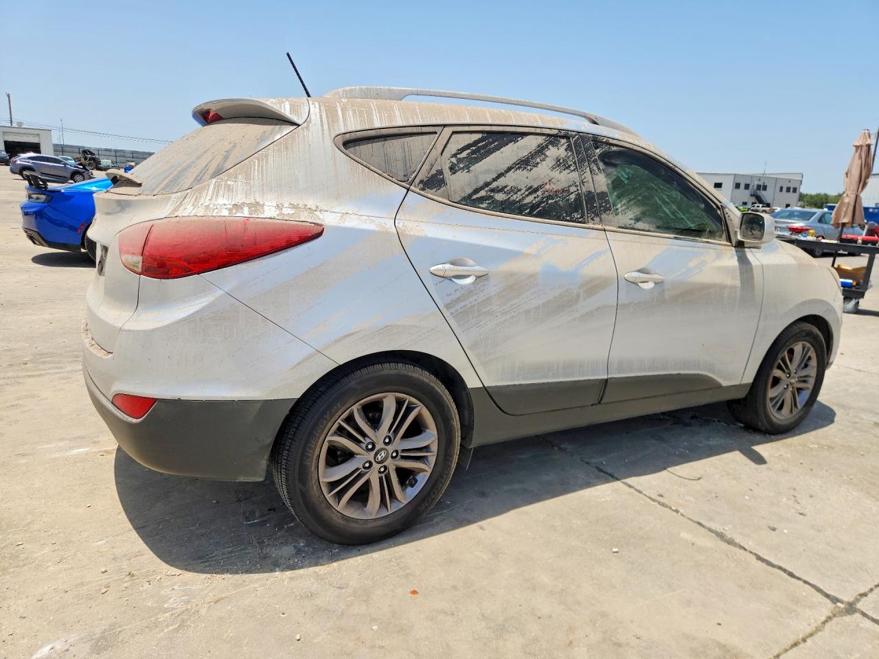 2014 Hyundai Tucson Se Серебряный vin: KM8JU3AG4EU800799