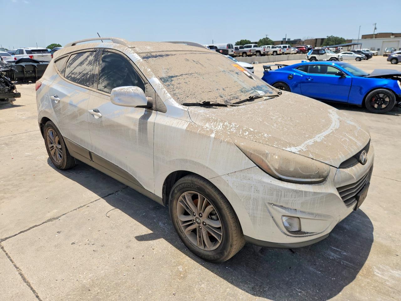 2014 Hyundai Tucson Se Серебряный vin: KM8JU3AG4EU800799