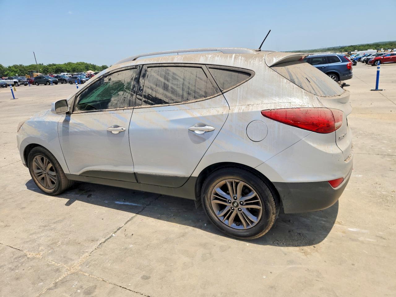 2014 Hyundai Tucson Se Серебряный vin: KM8JU3AG4EU800799