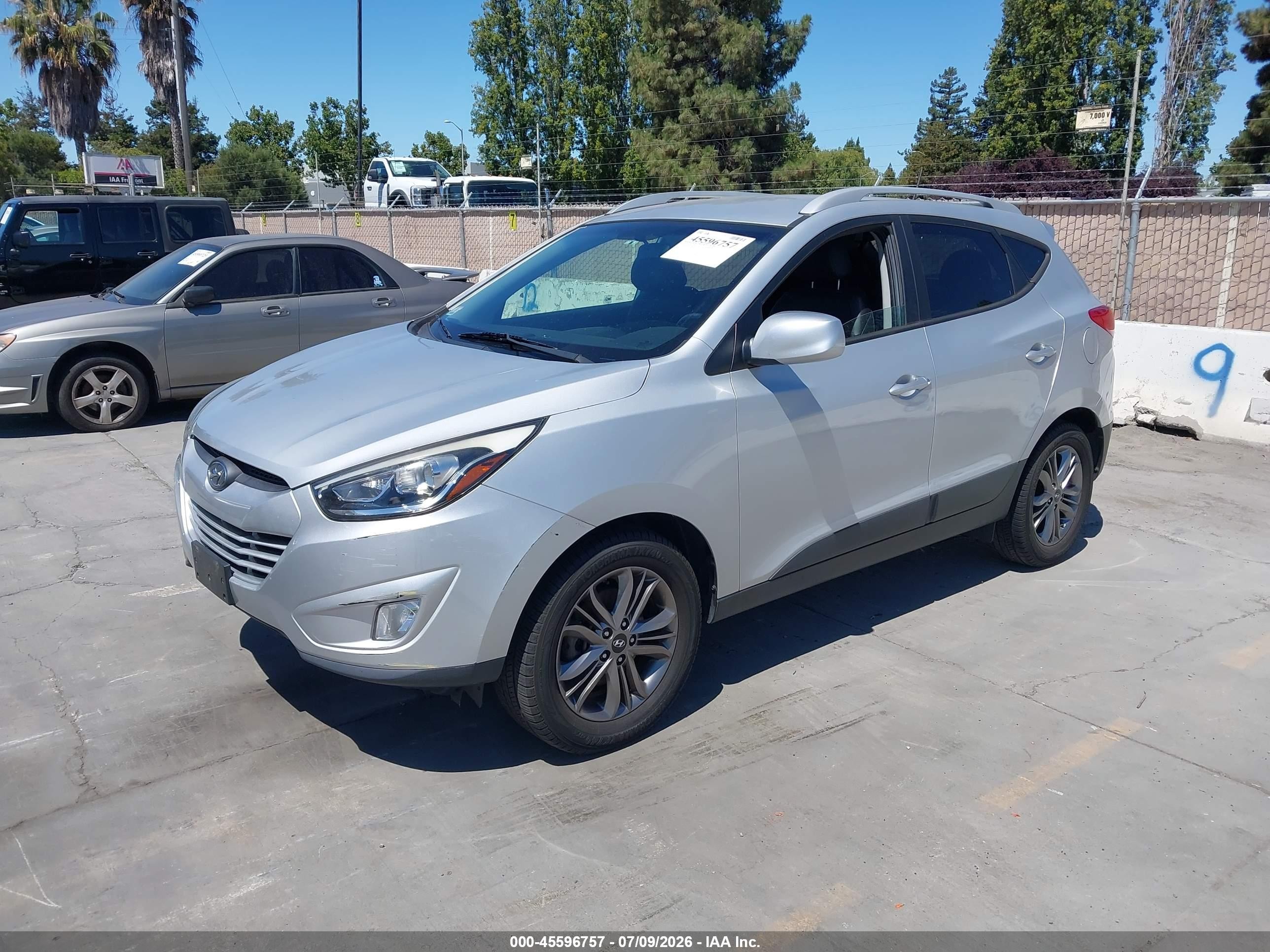 2014 Hyundai Tucson Se Silver vin: KM8JU3AG4EU805839