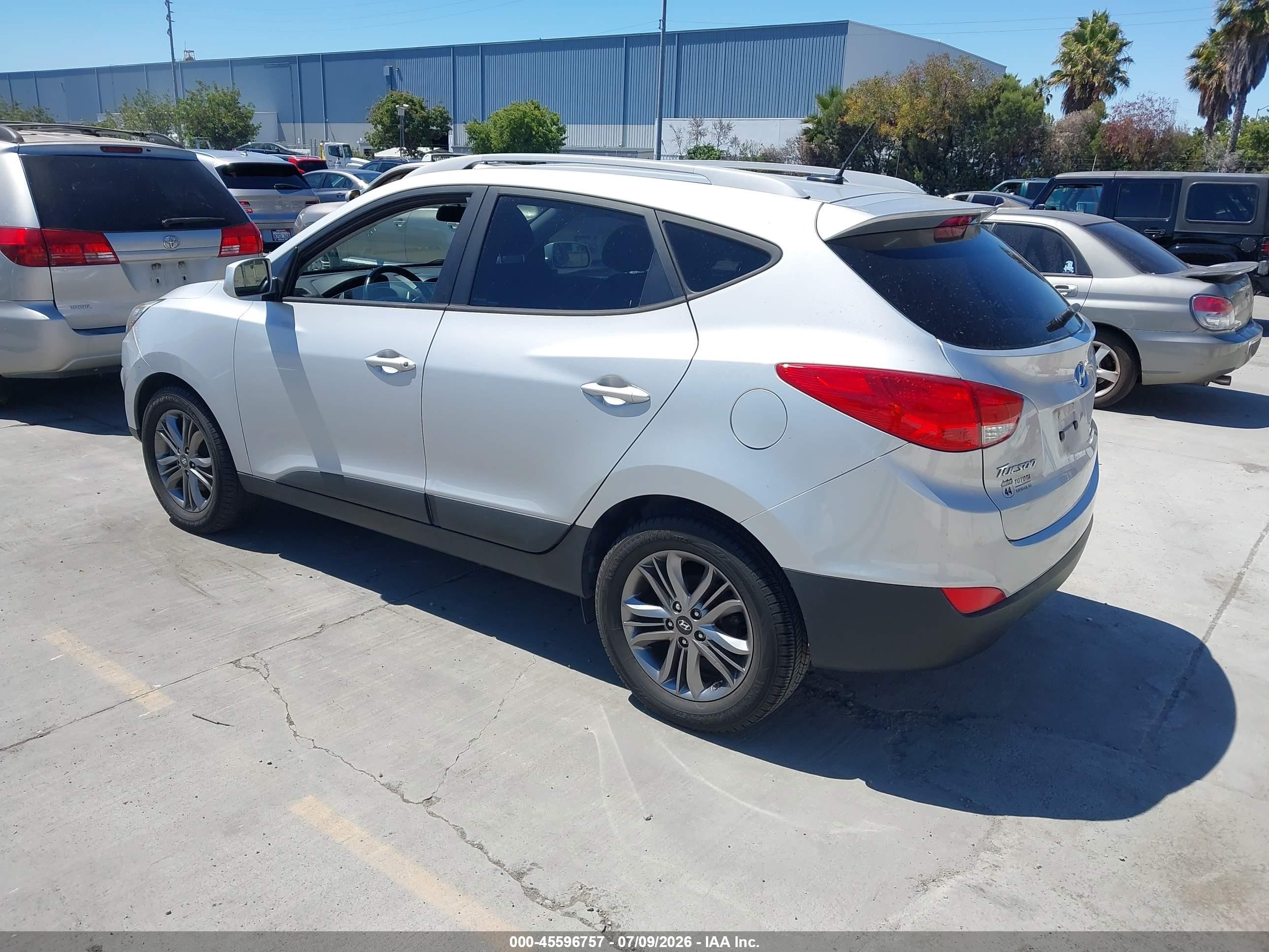 2014 Hyundai Tucson Se Silver vin: KM8JU3AG4EU805839