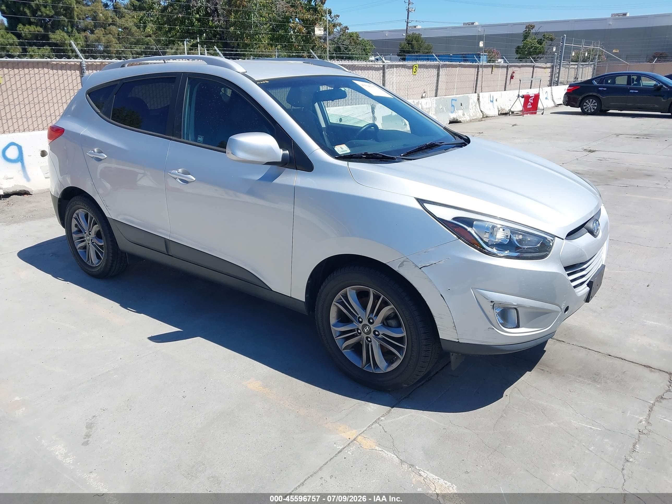 2014 Hyundai Tucson Se Silver vin: KM8JU3AG4EU805839