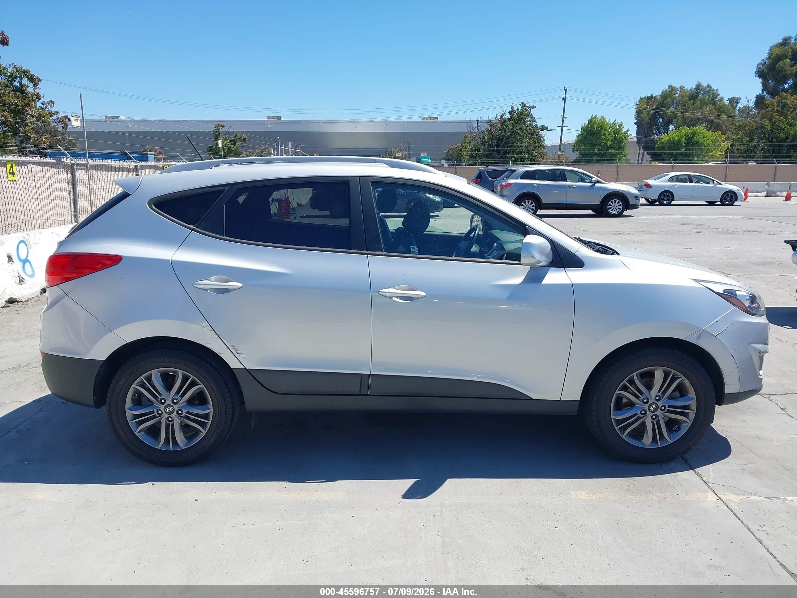 2014 Hyundai Tucson Se Silver vin: KM8JU3AG4EU805839