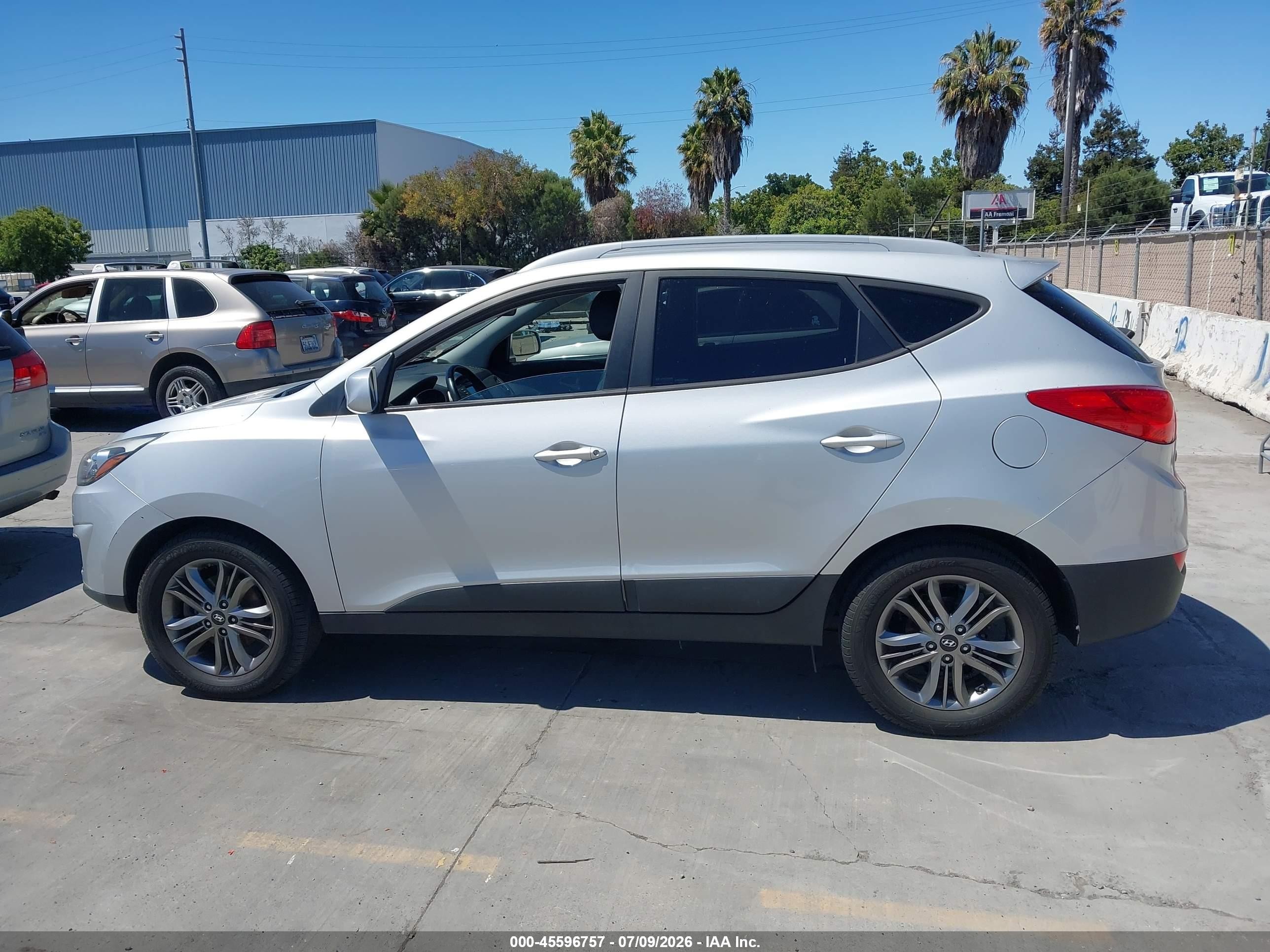 2014 Hyundai Tucson Se Silver vin: KM8JU3AG4EU805839