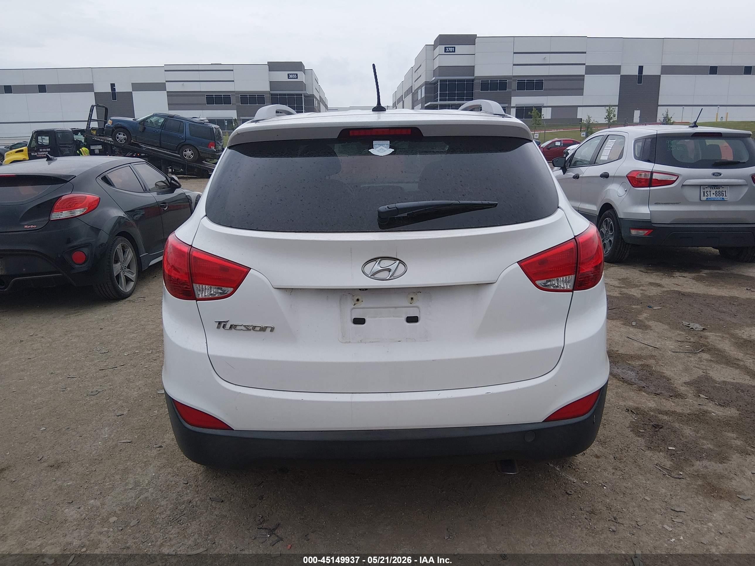 2014 Hyundai Tucson Se Белый vin: KM8JU3AG4EU897504