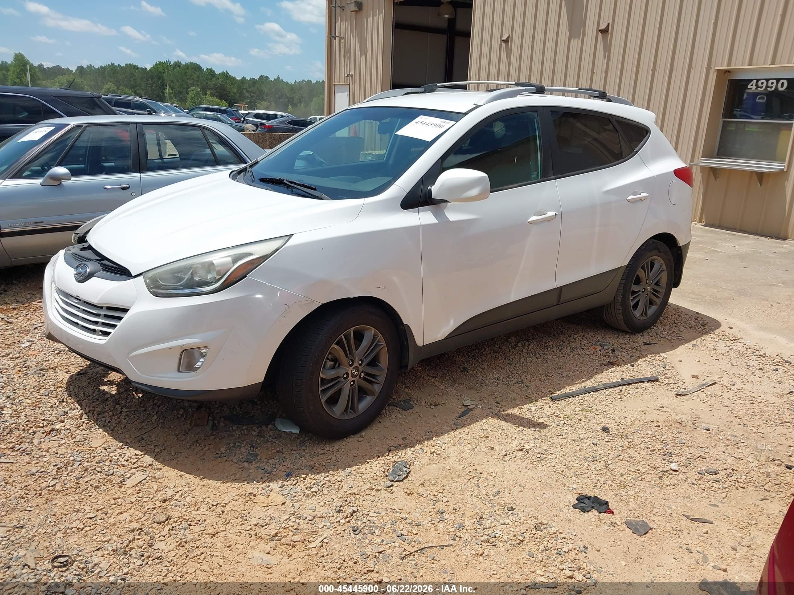2015 Hyundai Tucson Se White vin: KM8JU3AG4FU042190