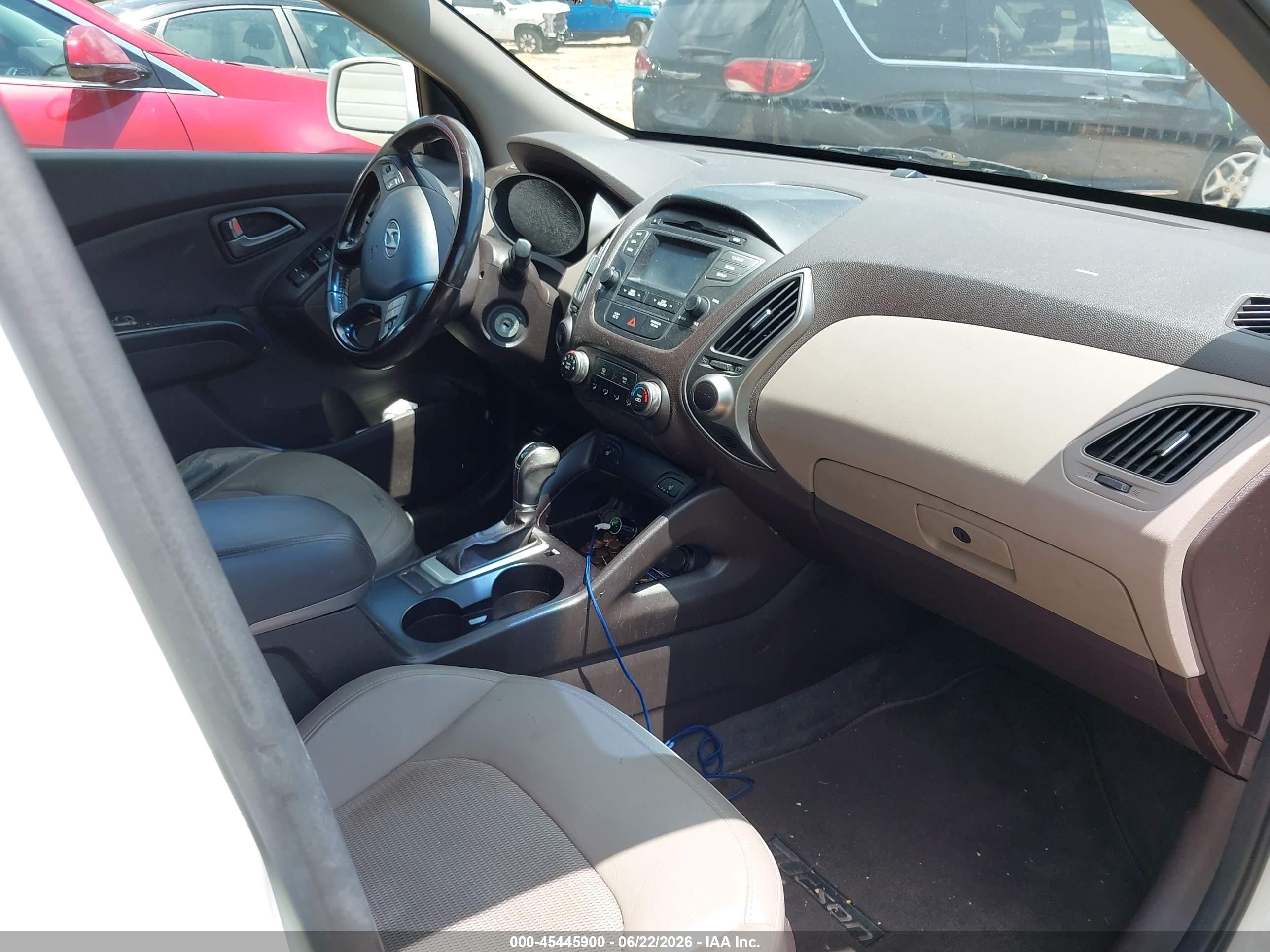 2015 Hyundai Tucson Se White vin: KM8JU3AG4FU042190