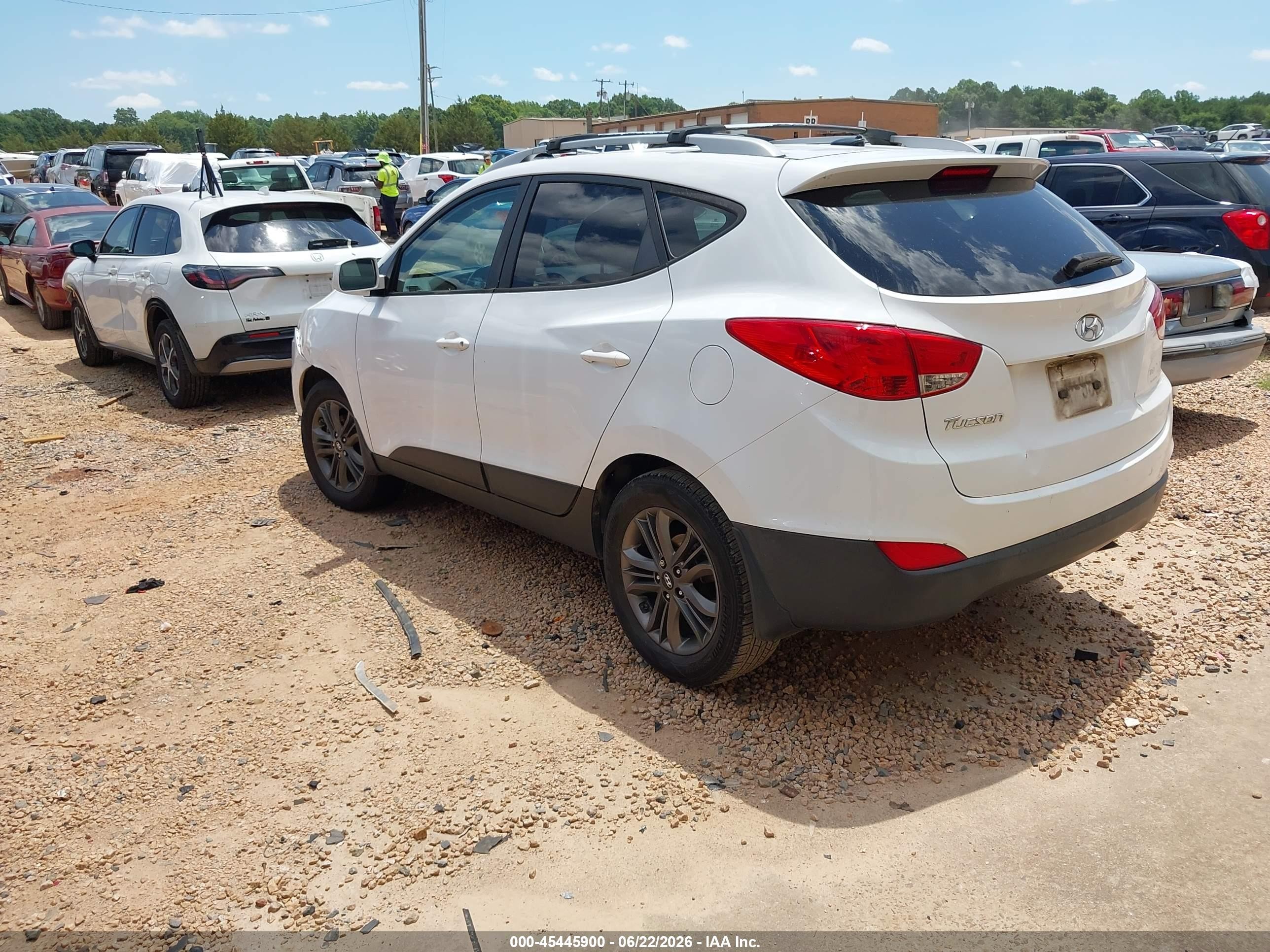 2015 Hyundai Tucson Se White vin: KM8JU3AG4FU042190