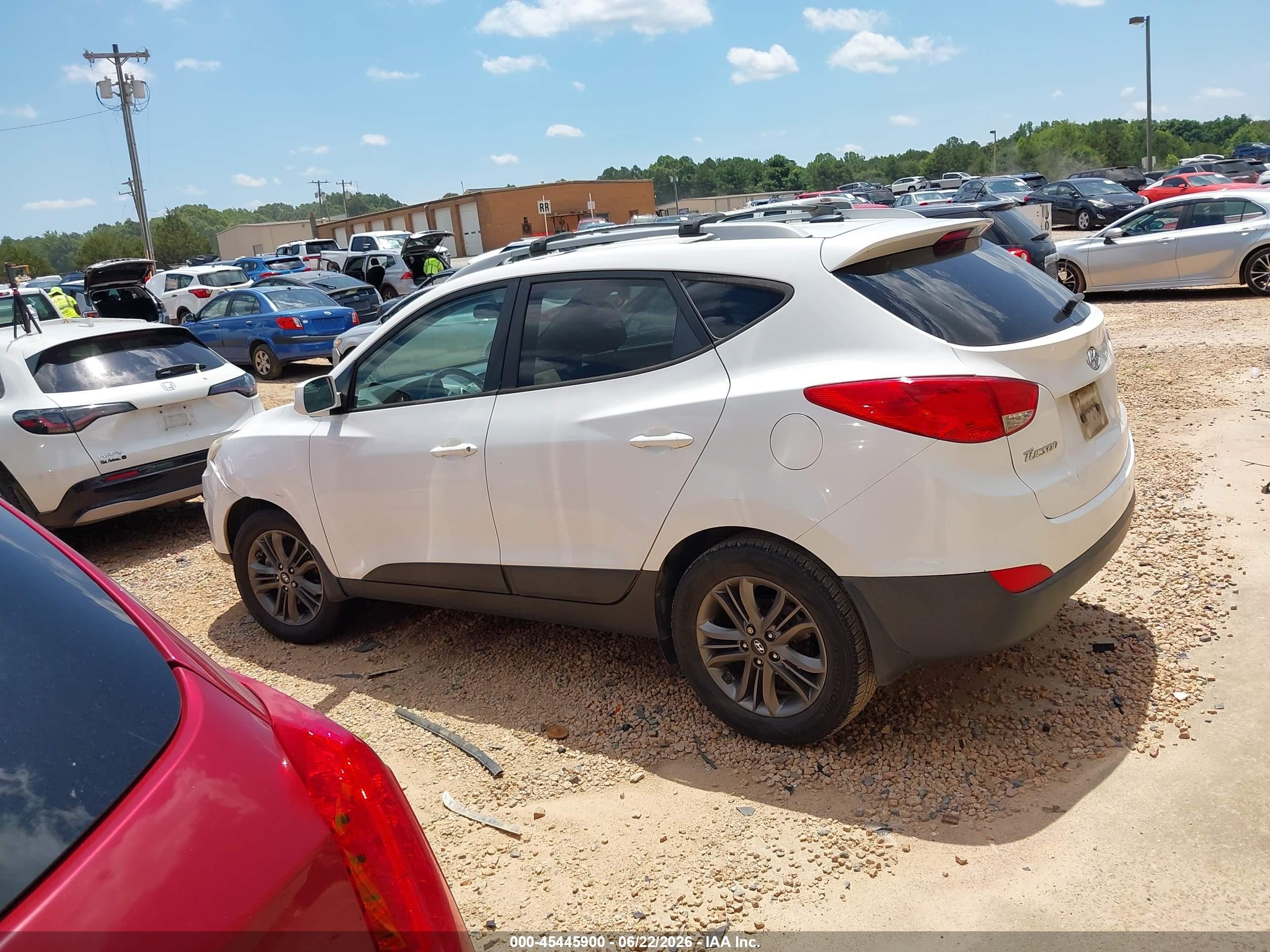 2015 Hyundai Tucson Se White vin: KM8JU3AG4FU042190