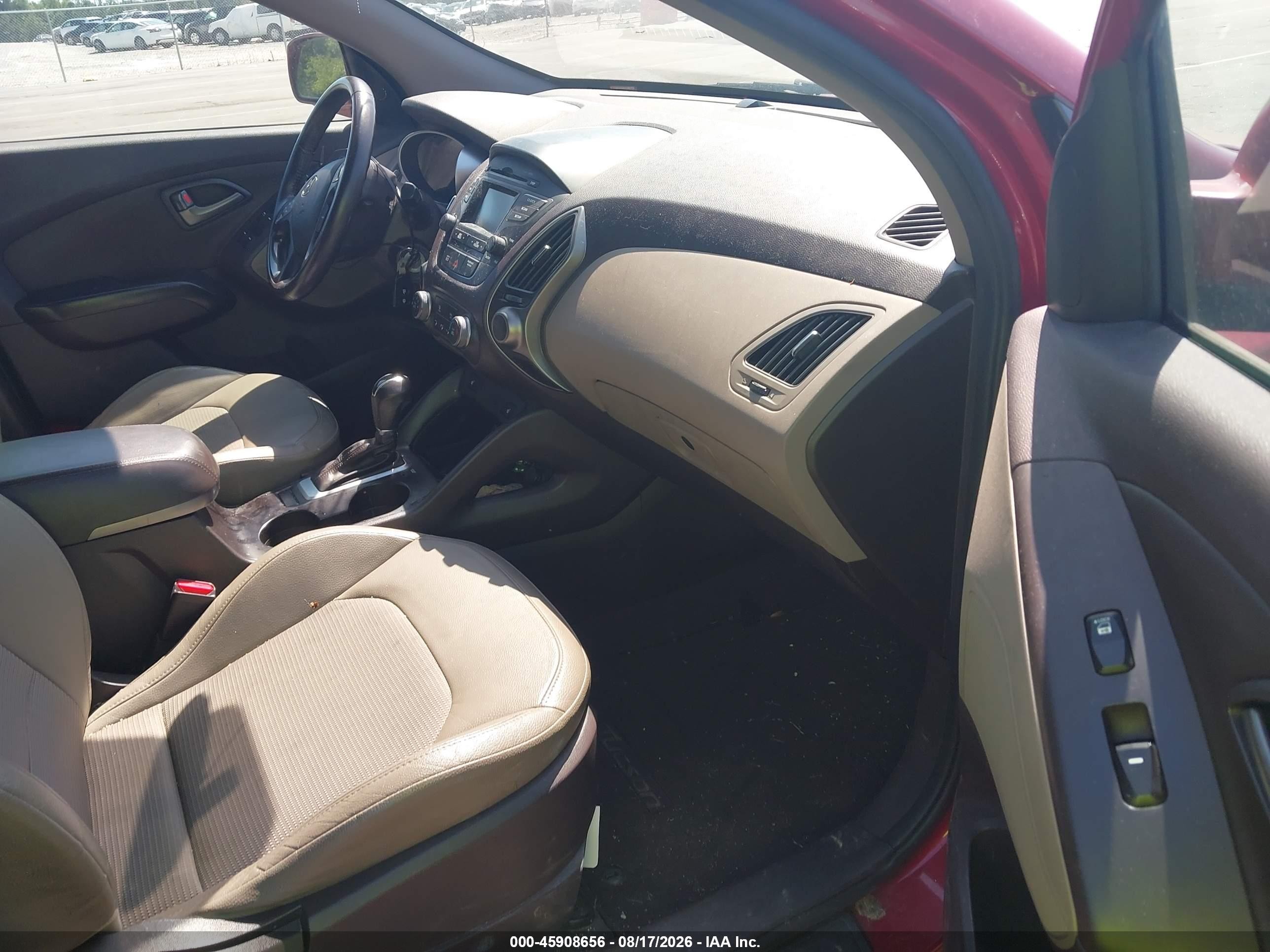 2015 Hyundai Tucson Se Red vin: KM8JU3AG4FU098971
