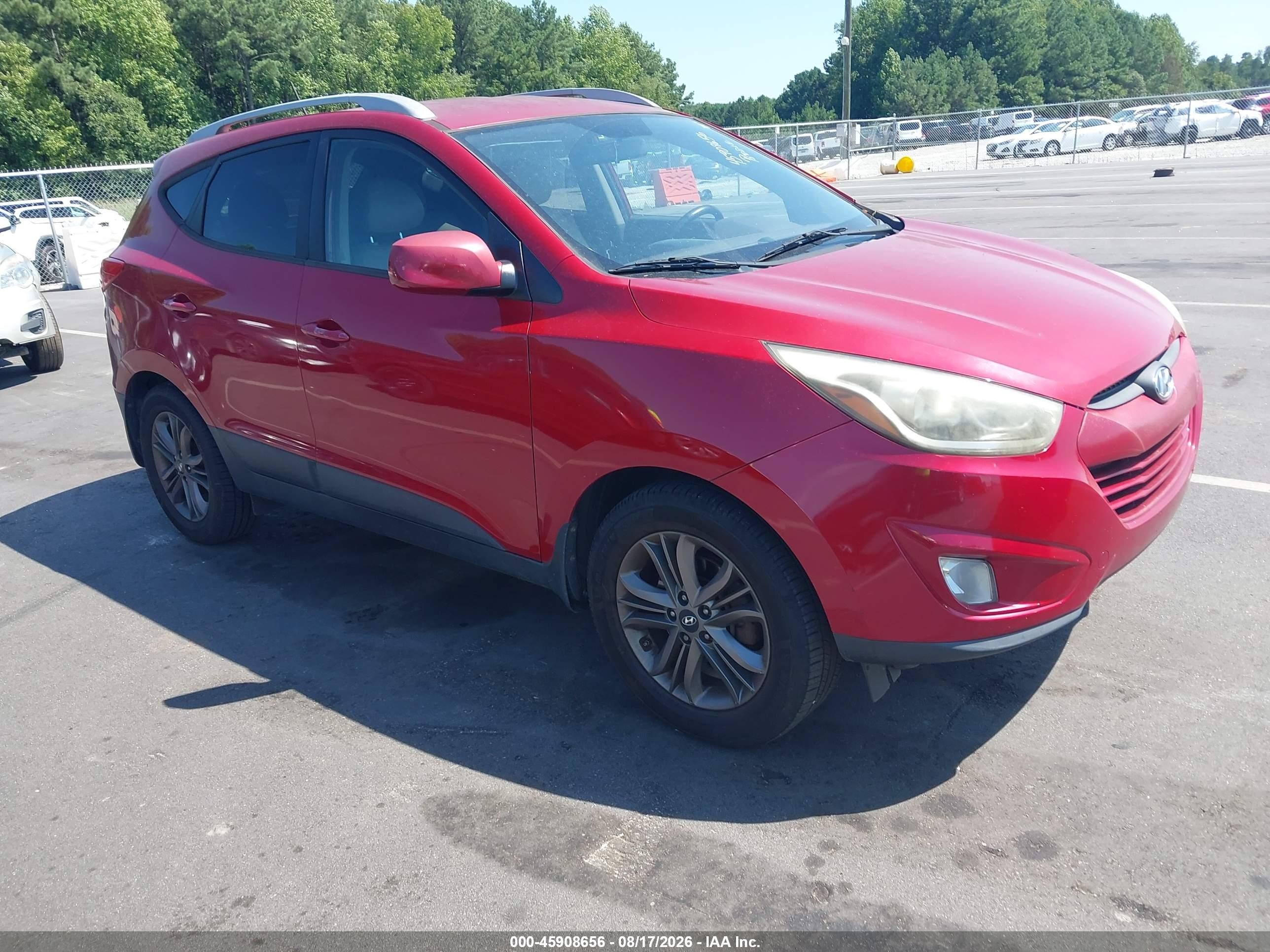 2015 Hyundai Tucson Se Red vin: KM8JU3AG4FU098971