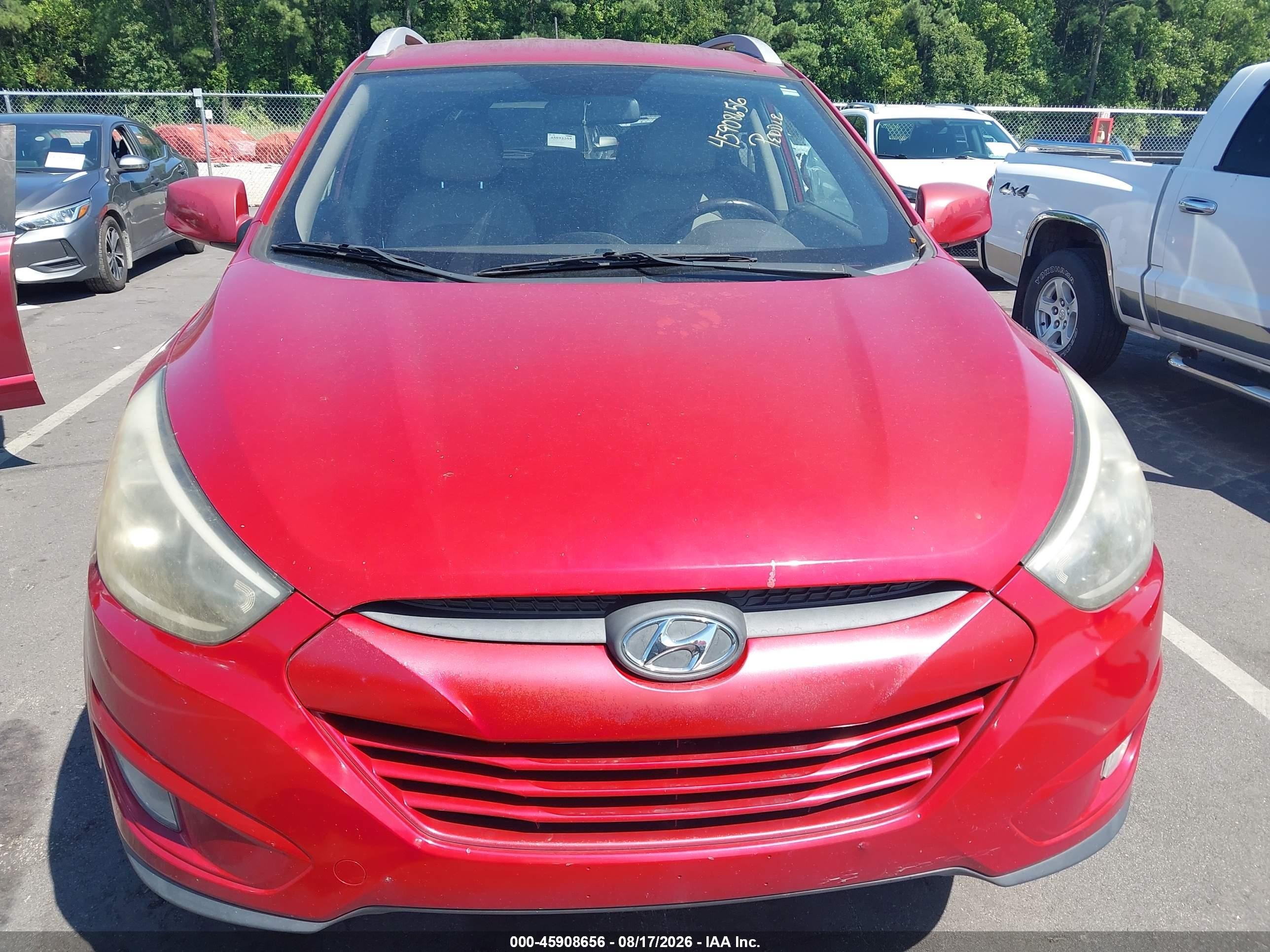 2015 Hyundai Tucson Se Red vin: KM8JU3AG4FU098971